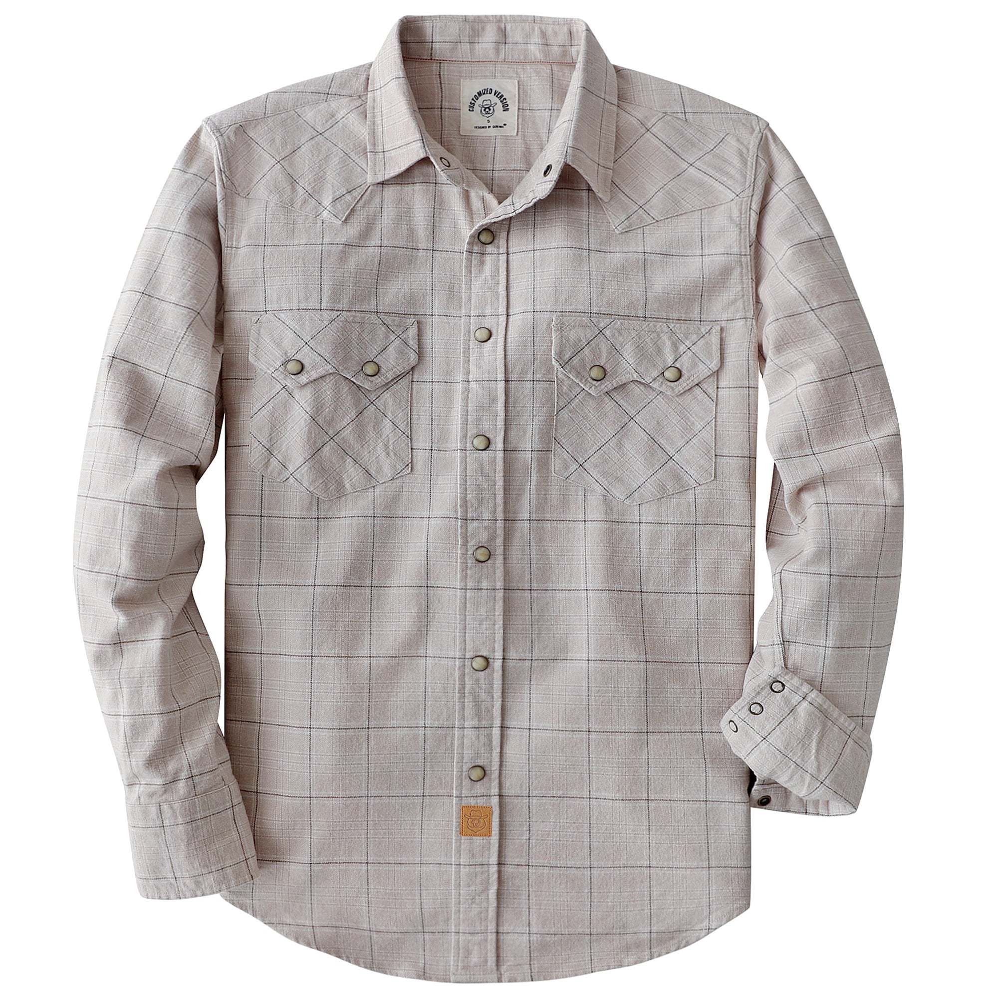 Dubinik? 6.3oz Flannel Shirt for Men Long Sleeve Casual Cozy Snap Button Western Plaid Shirts Soft Pure Cotton#37015