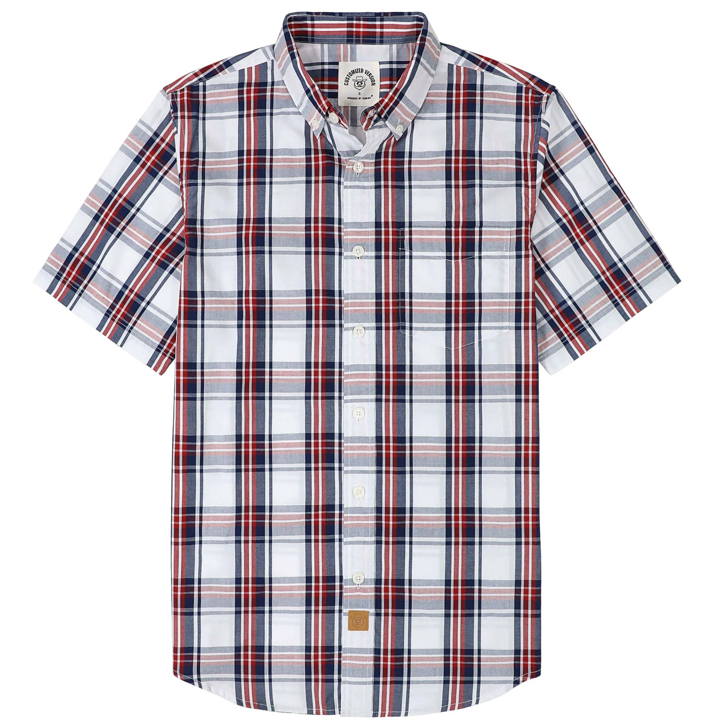 Dubinik? Mens Short Sleeve Button Down Shirts Summer Vintage Short Sleeve Button Down Men Lightweight Men's Casual Shirts#51025