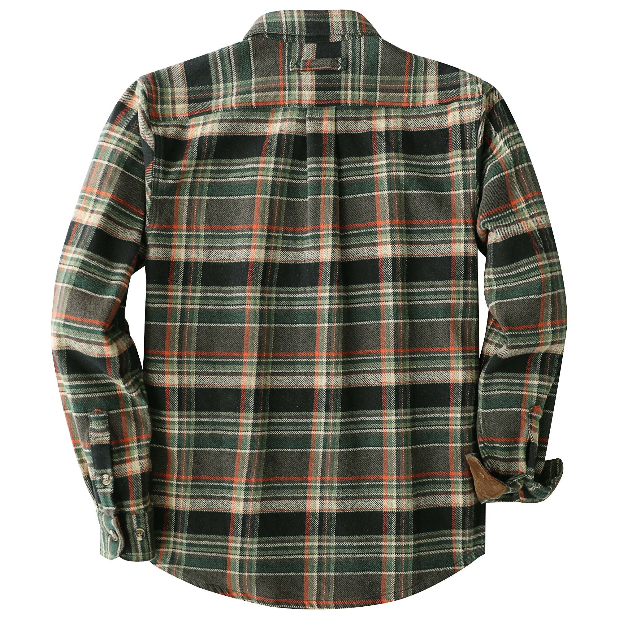 Dubinik? 10.8oz Ultra Heavyweight Mens Flannel Shirts Long Sleeve Casual Button Down Pocket Soft Warm Cotton Shirt#84009