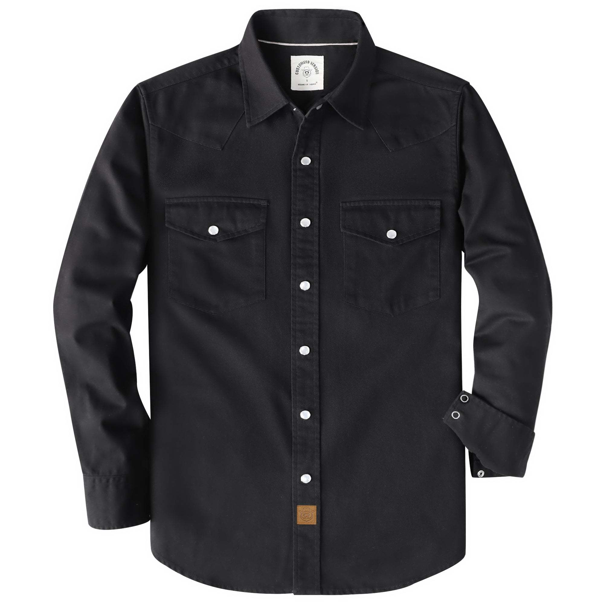 Dubinik? 7.2oz Men's Western Cowboy Pearl Snap Long Sleeve Work Shirt#10612