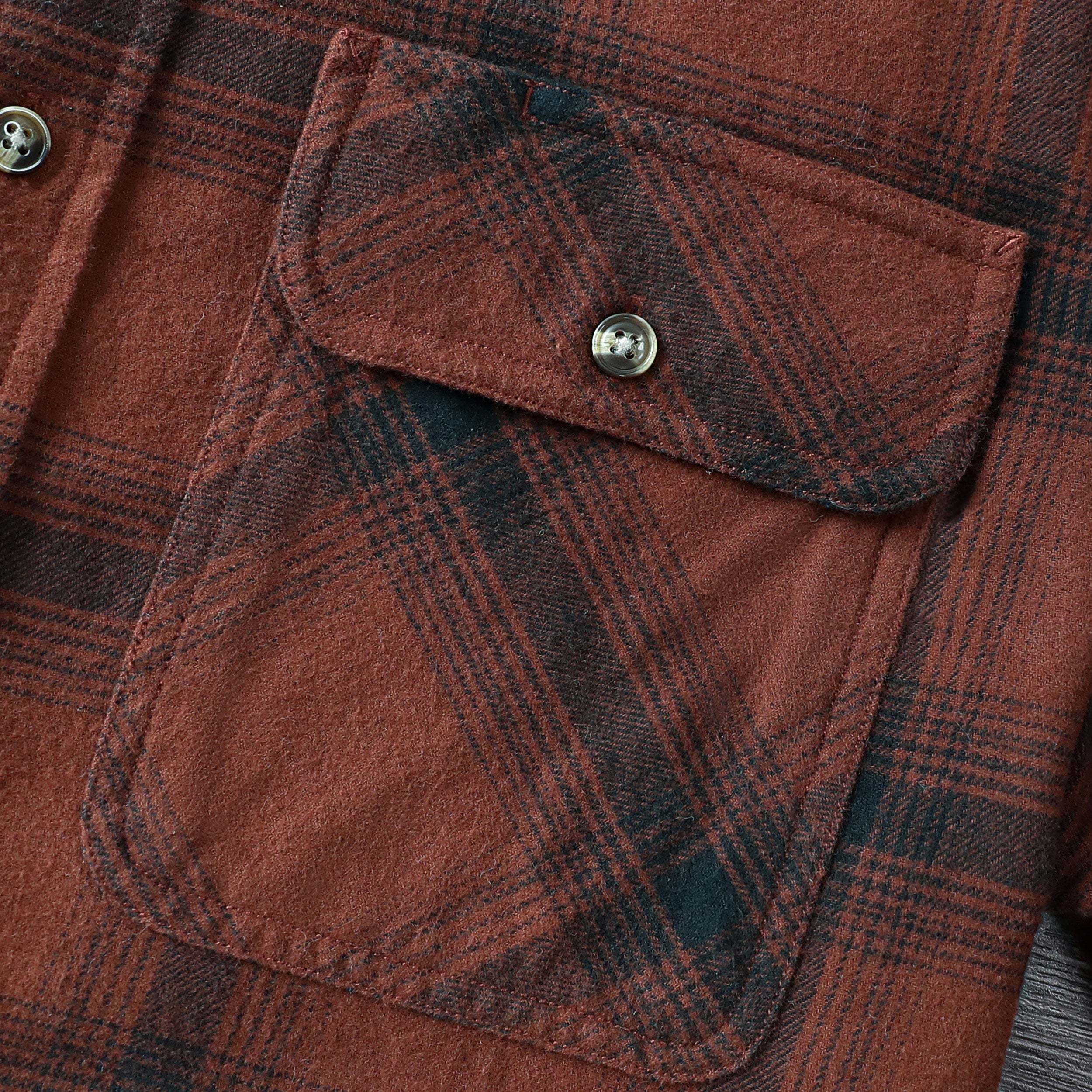 Dubinik? 6oz Mens Flannel Shirt Long Sleeve Button Down Plaid All Cotton Soft Brushed Flannel Shirt For Men Utility Casual Shirt #0030008