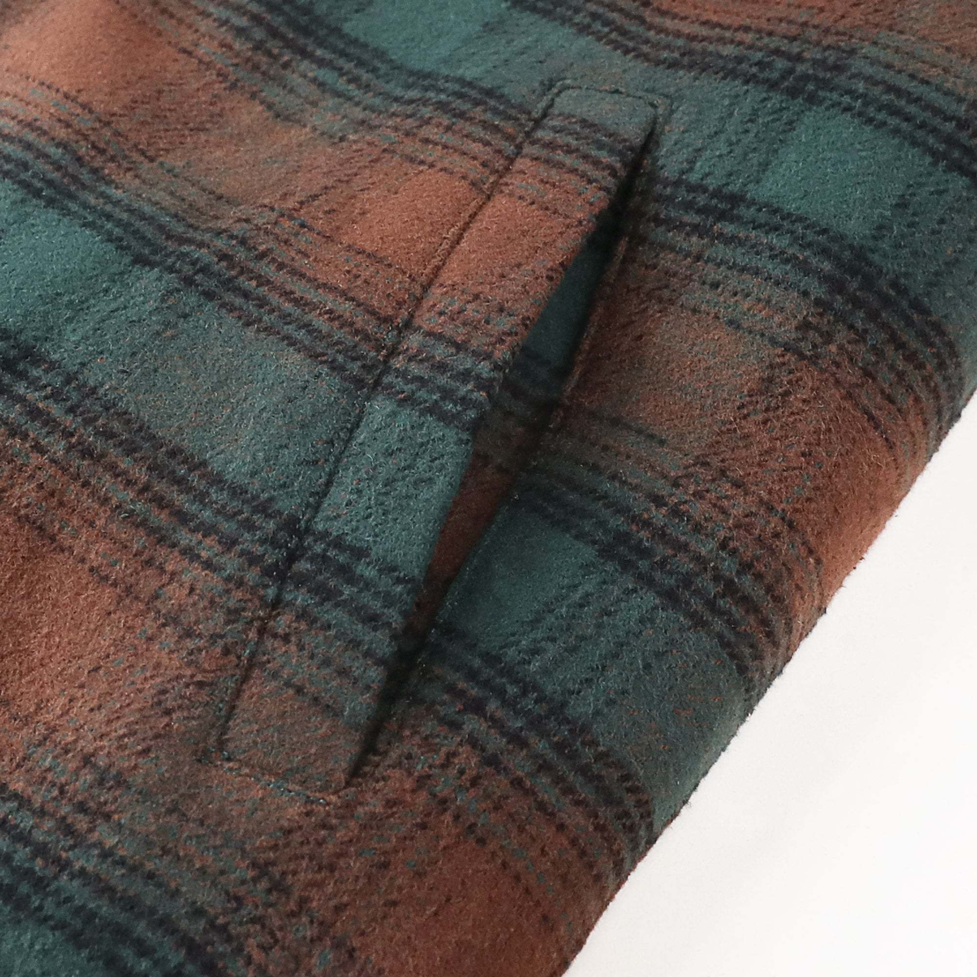 Dubinik? 10.8oz Men’s Overshirt Shacket – Cozy Warm-Lined Green Plaid Flannel, Lightweight Casual Button-Down Long Sleeve Jacket #0181015