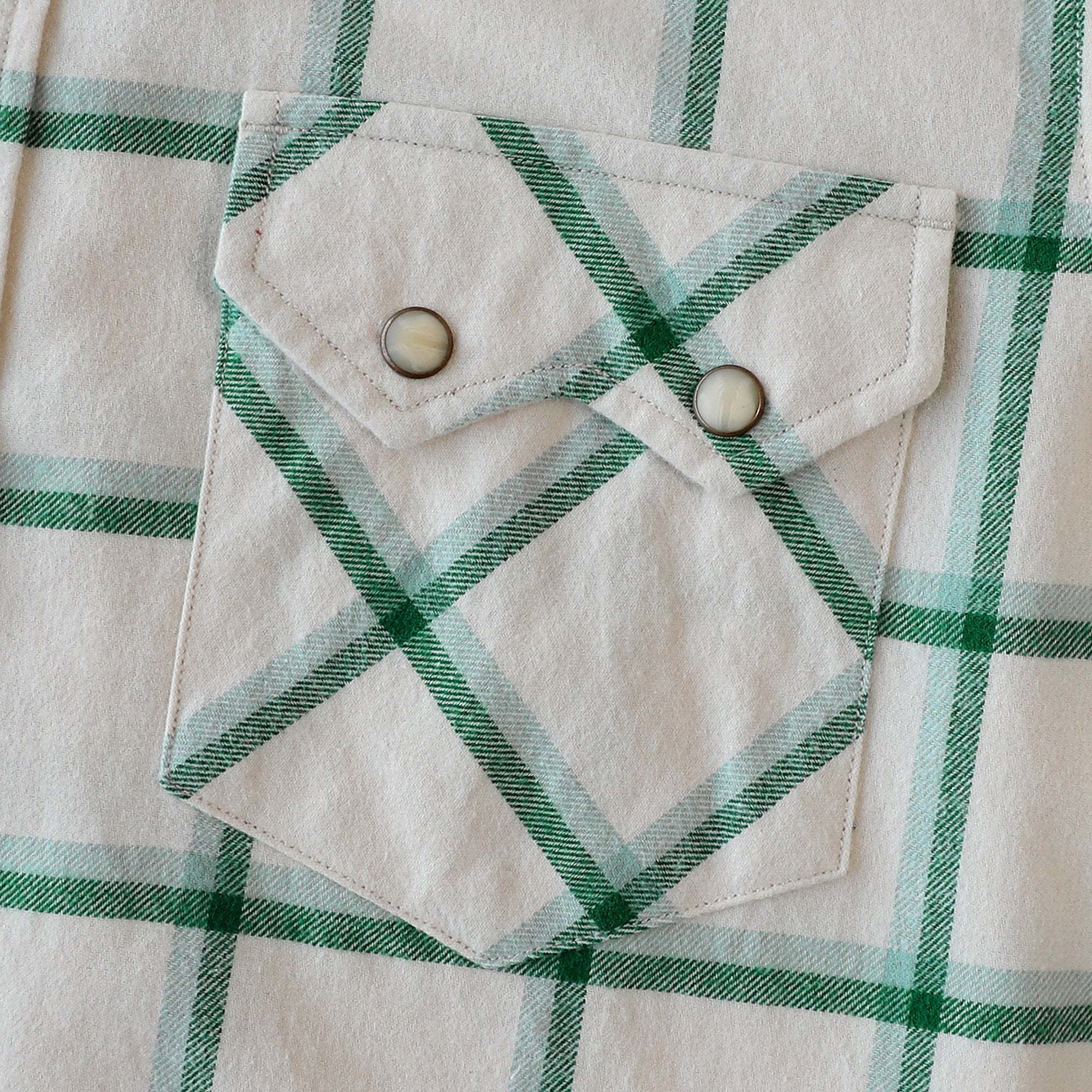 Dubinik? 6.3oz Green Flannel Shirt for Men Long Sleeve Casual Cozy Snap Button Western Plaid Shirts Soft Pure Cotton#37018