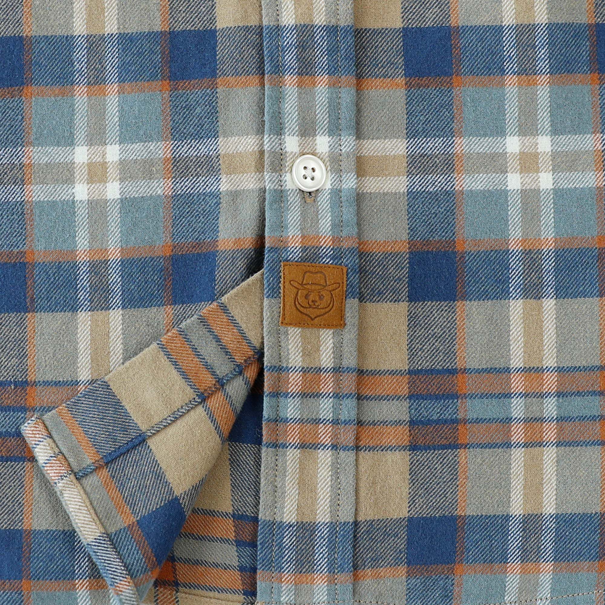Dubinik? 6oz Mens Flannel Shirts Long Sleeve Button Down Casual Work Plaid Shirt Men All Cotton Soft with Pocket Regular Fit#0353