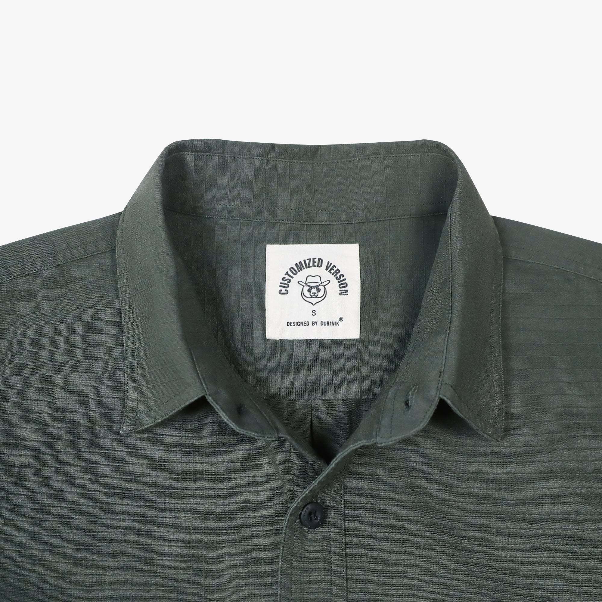 Tall size in stock now! Dubinik? 6.5oz Mens Button Up Shirts Long Sleeve Casual Army Green Solid Shirts for Men Two Pocket Regular Fit Comfortable with Stretch Shirt#0056003 Tall size in stock now!