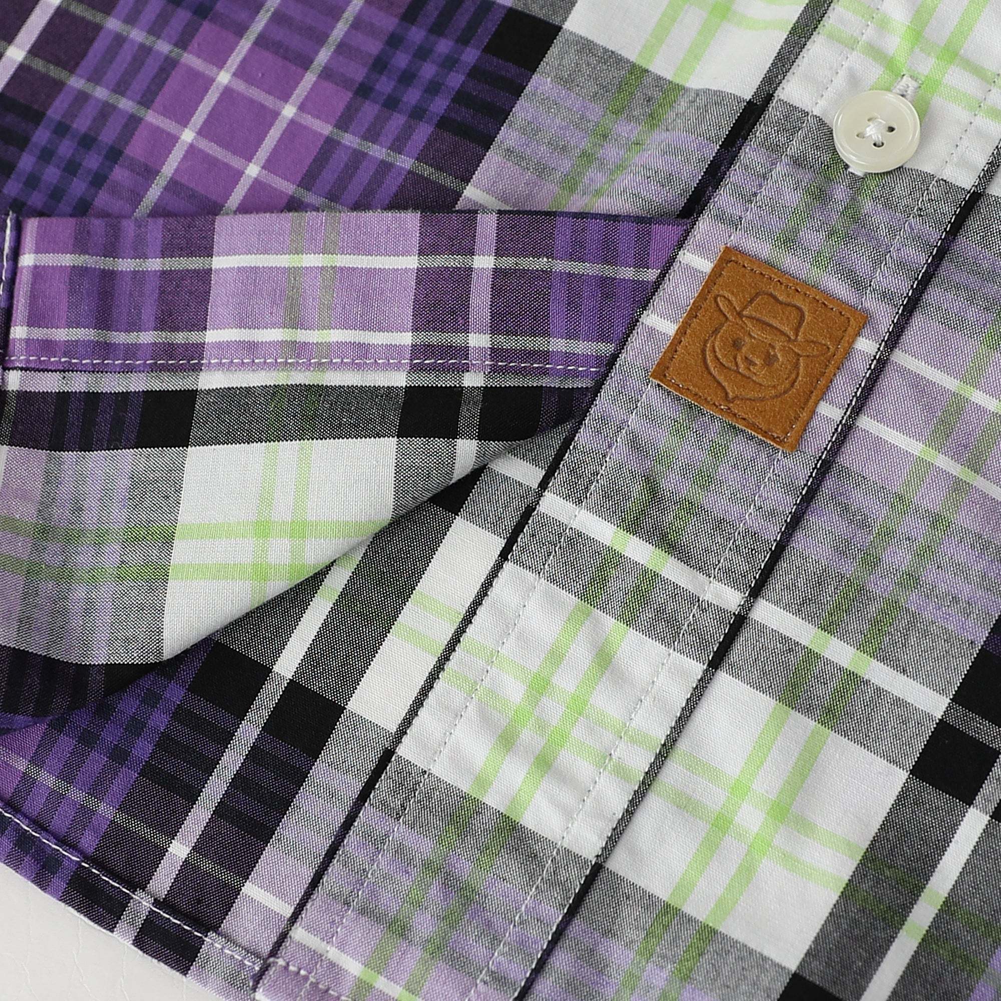 Dubinik? 4.1oz Mens Long Sleeve Button Down Shirts Casual Plaid Shirt with Practical Double Pockets Comfortable and Soft#0050002