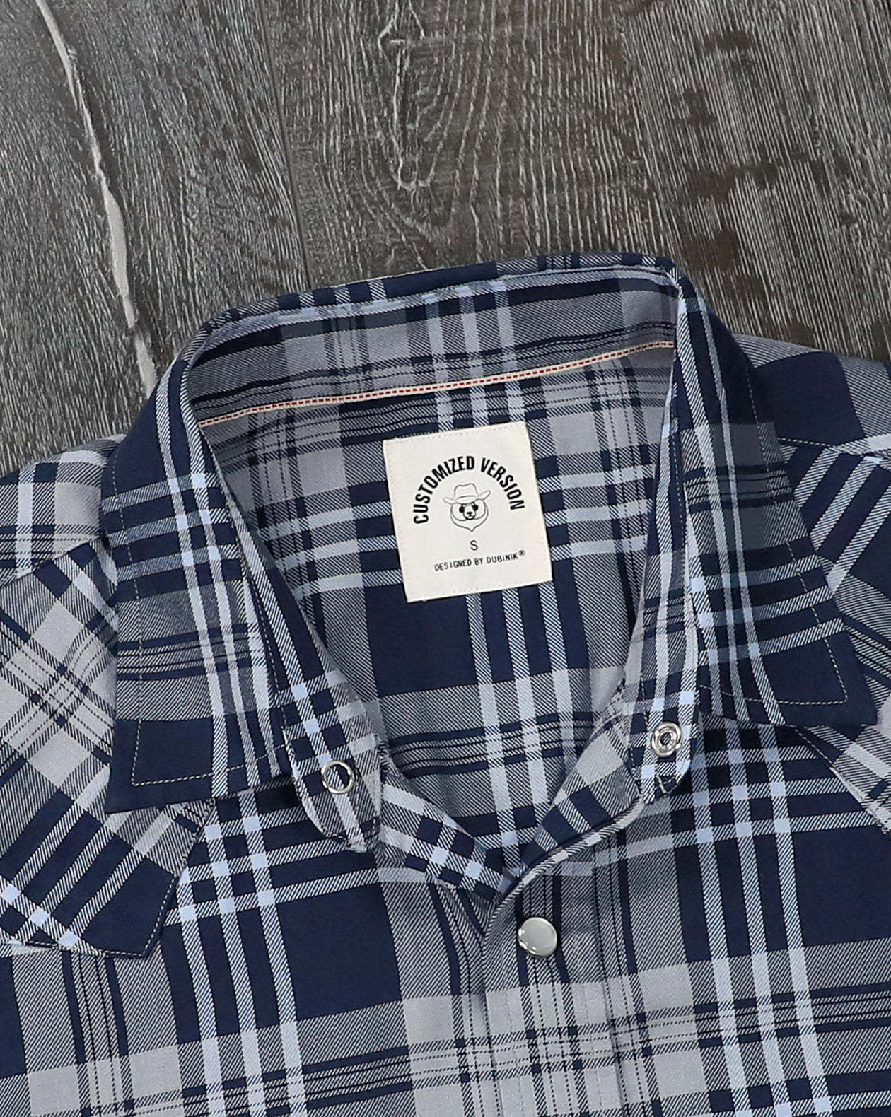 Dubinik?Bamboo Fiber Mens Shirts Short Sleeve Plaid Shirt Men Western Cowboy Pearl Snap Vintage Casual Plaid Shirt #29502