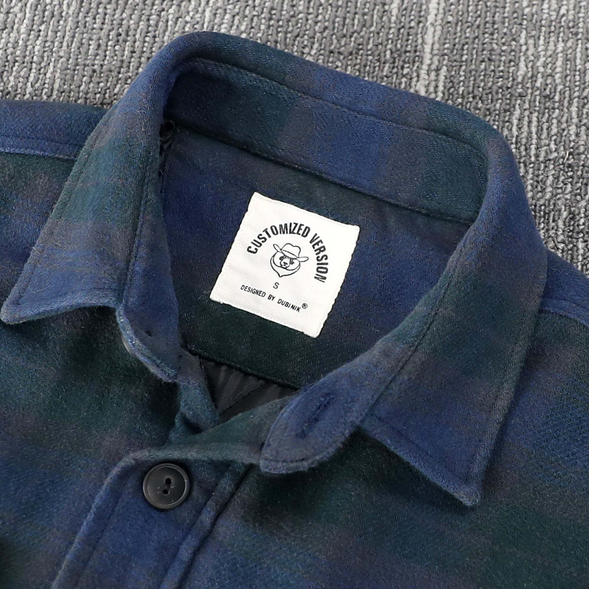 Dubinik? 10.8oz Mens Shacket Flannel Warm Lined Coats Lightweight Jacket Casual Plaid Flannel Shirt For Men Long Sleeve Button Down#0182012