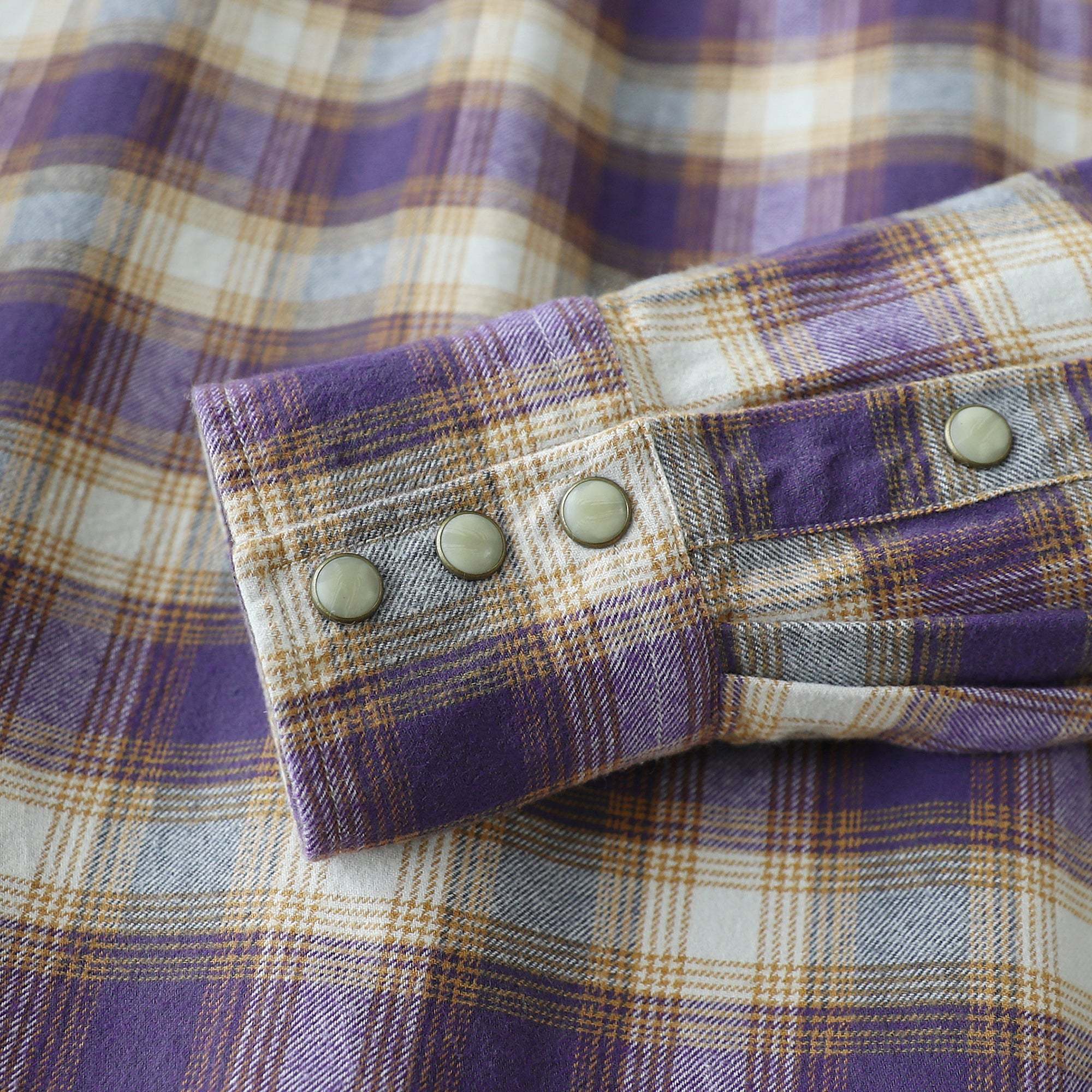 Dubinik? 6.3oz Flannel Shirt for Men Long Sleeve Casual Cozy Snap Button Western Plaid Shirts Soft Pure Cotton#37012