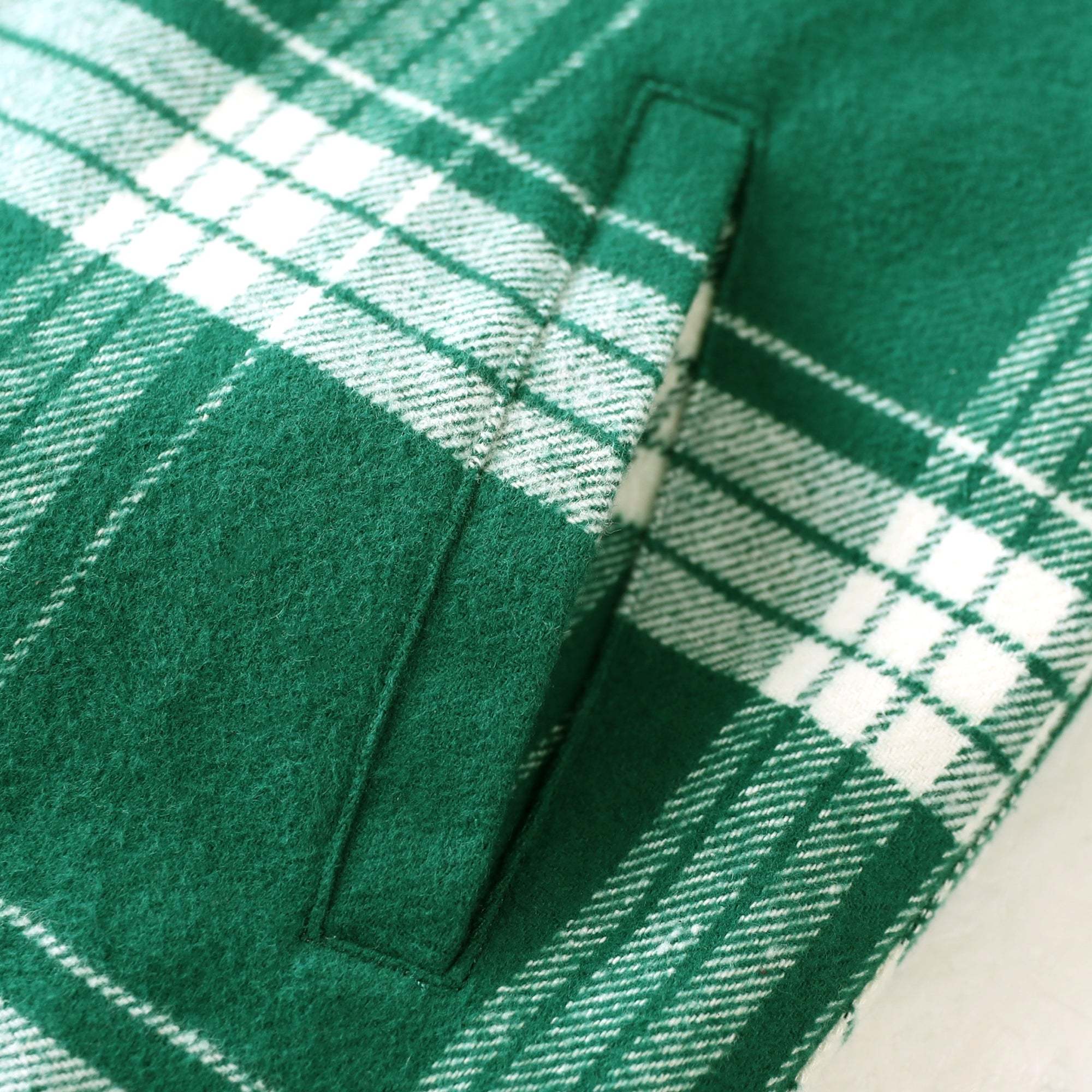 Dubinik? 10.8oz Men's Flannel Shacket Plaid Jacket with Warm Lining Button Up#38408