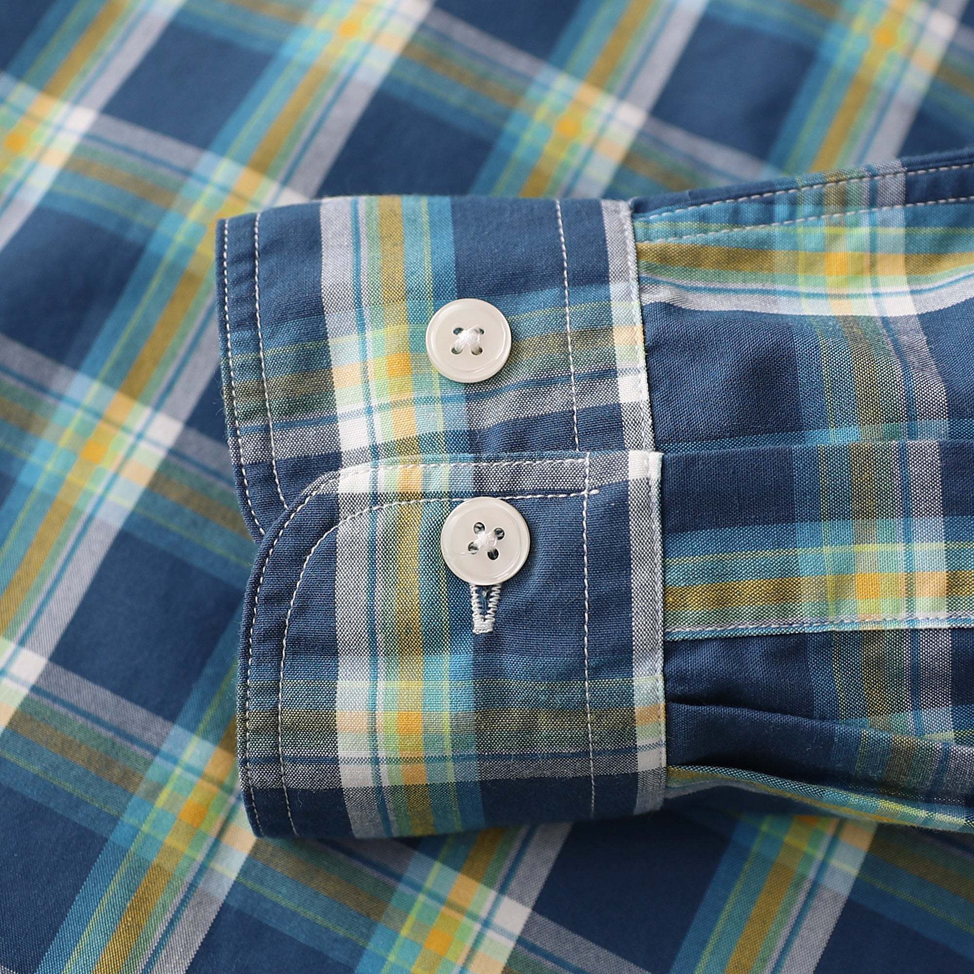 Dubinik? 4.1oz Mens Long Sleeve Button Down Shirts Casual Plaid Shirt with Practical Double Pockets Comfortable and Soft#0050017