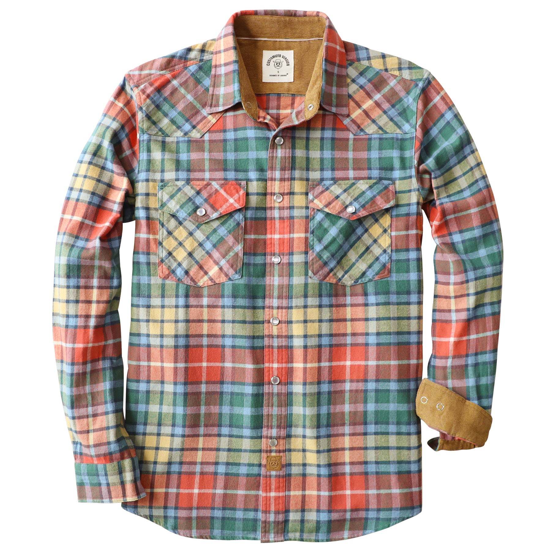 Dubinik? 6oz Men's Long Sleeve Pearl Snap Midweight Flannel Casual Western Cowboy Plaid Shirts 100% Cotton#36010 Tall size in stock now!