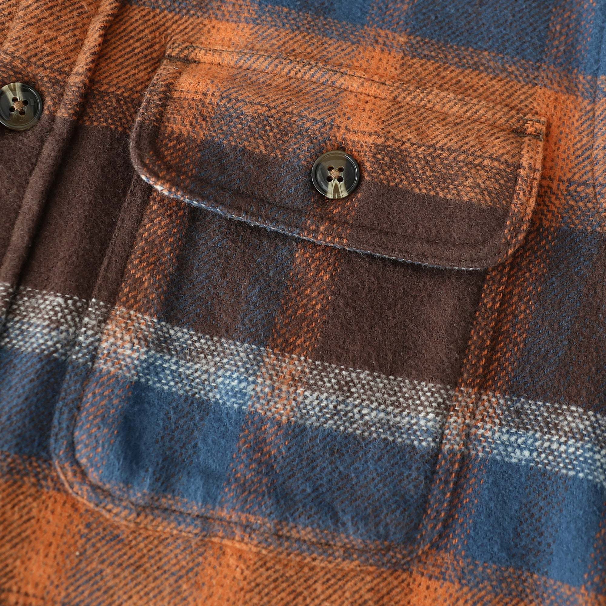 Dubinik? 10.8oz Ultra Heavyweight Mens Flannel Shirts Long Sleeve Casual Button Down Pocket Soft Warm Cotton Shirt#84006