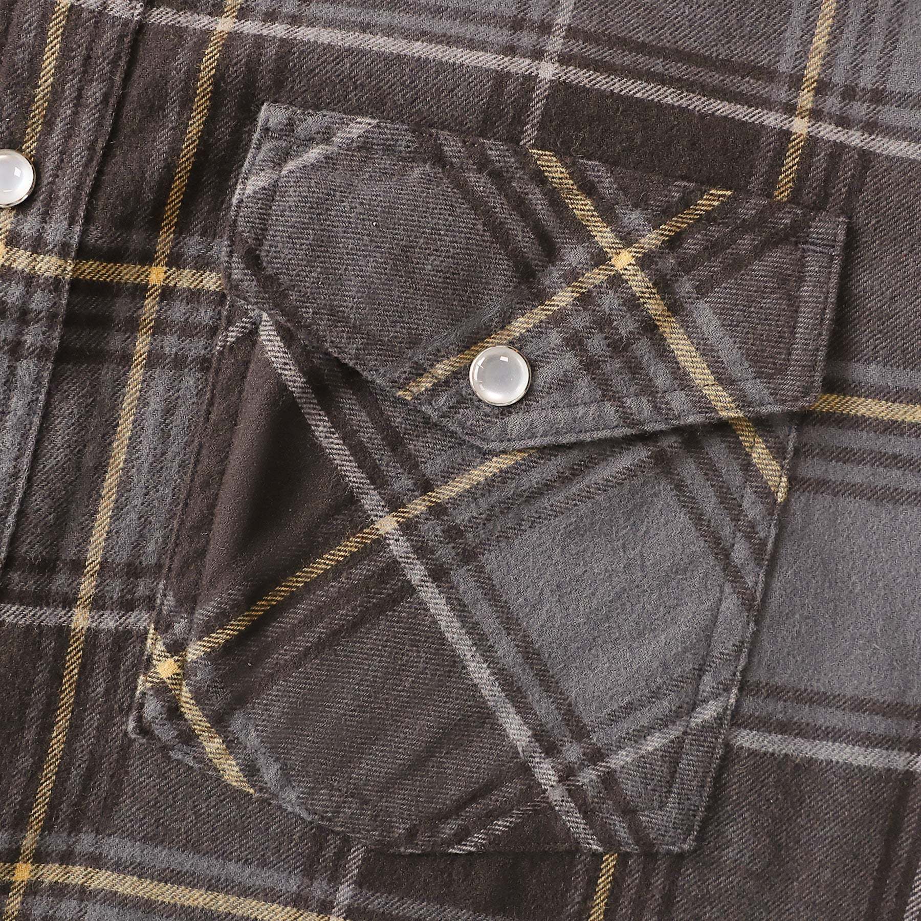 Dubinik? 6oz Men's Long Sleeve Pearl Snap Midweight Flannel Casual Western Cowboy Plaid Shirts 100% Cotton#36018