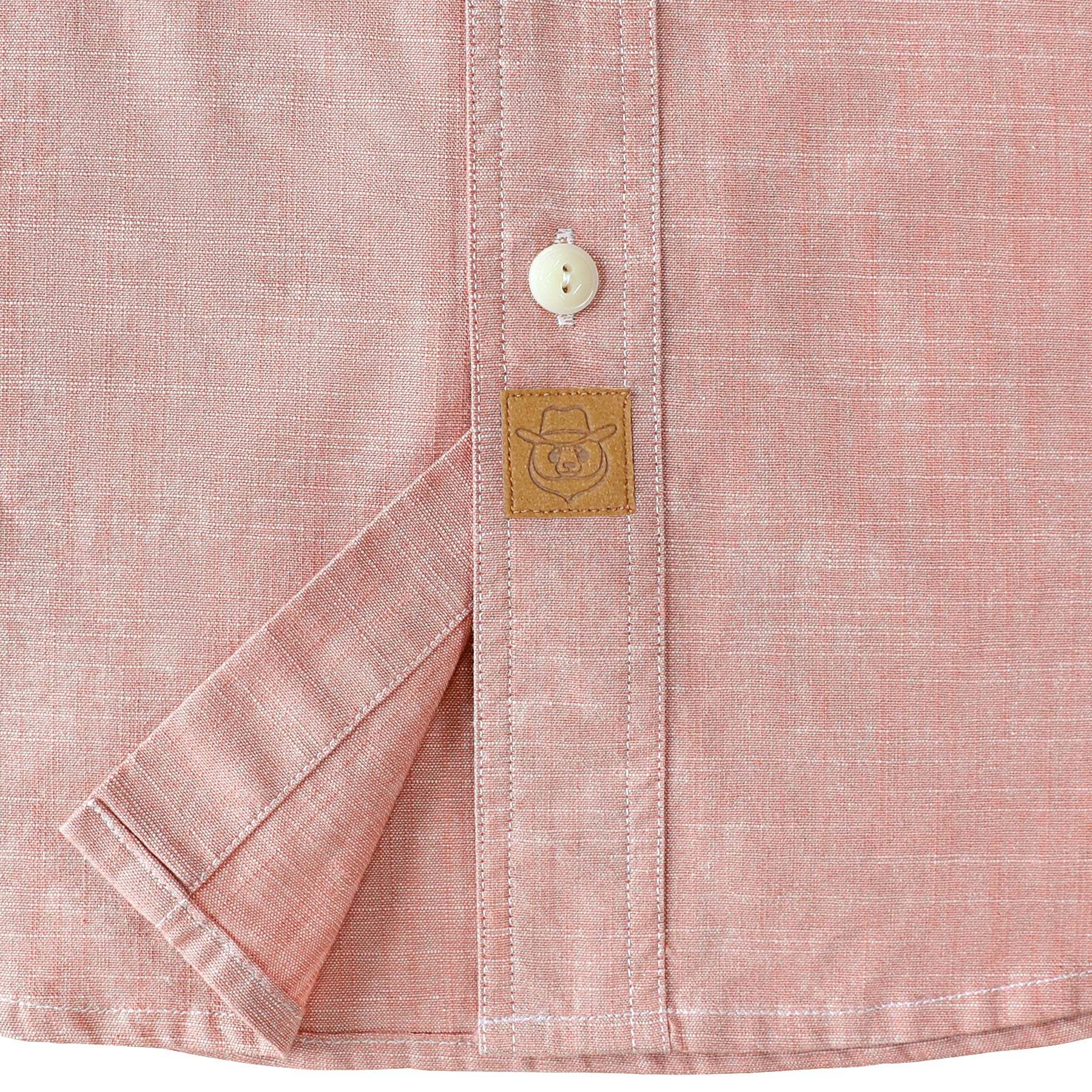 Dubinik? Pink Solid Mens Short Sleeve Button Down Casual Cotton Regular Fit Lightweight Pocket Chambray Mens Button Down Short Sleeve#0057002