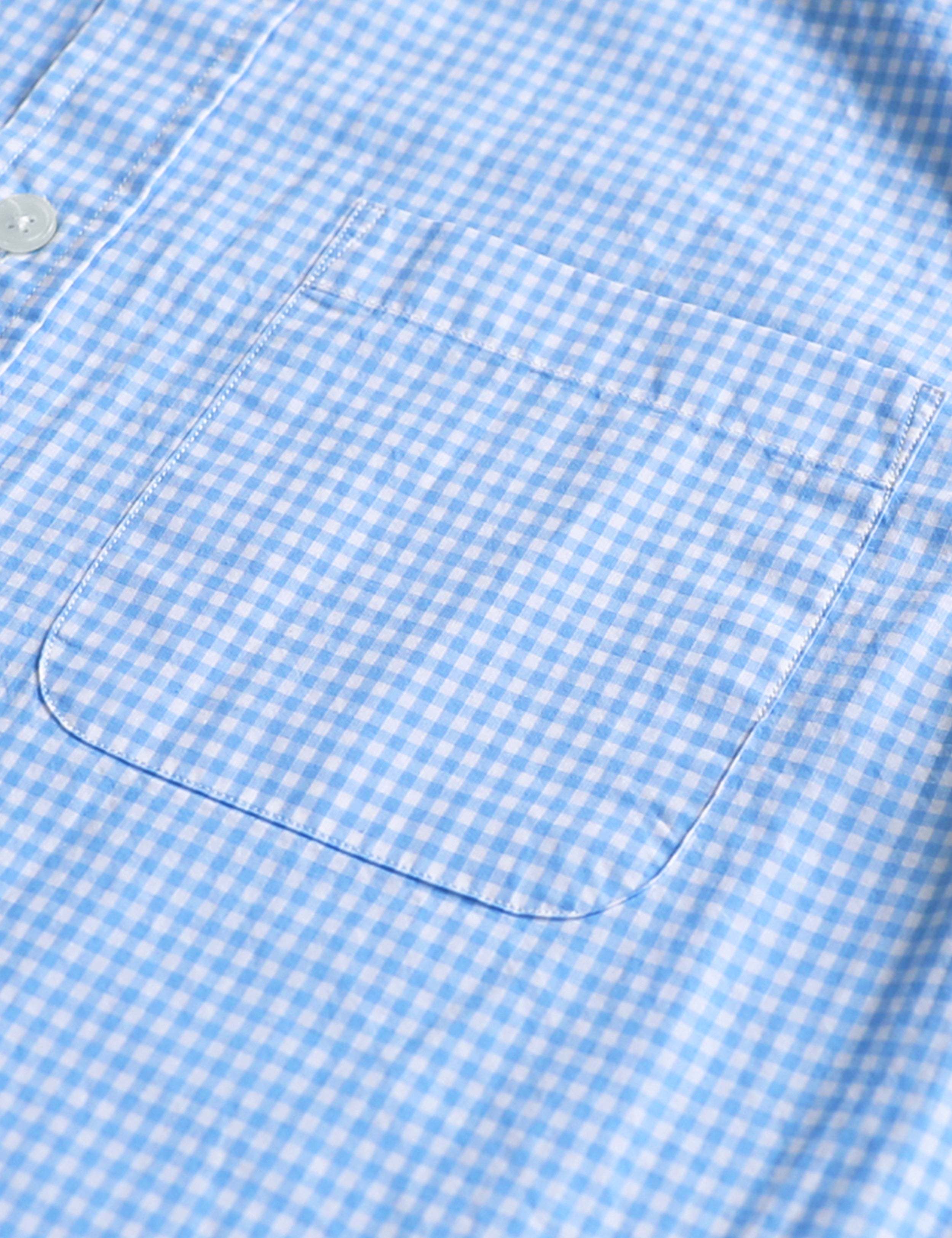 Men's casual short-sleeved cotton shirt #0001