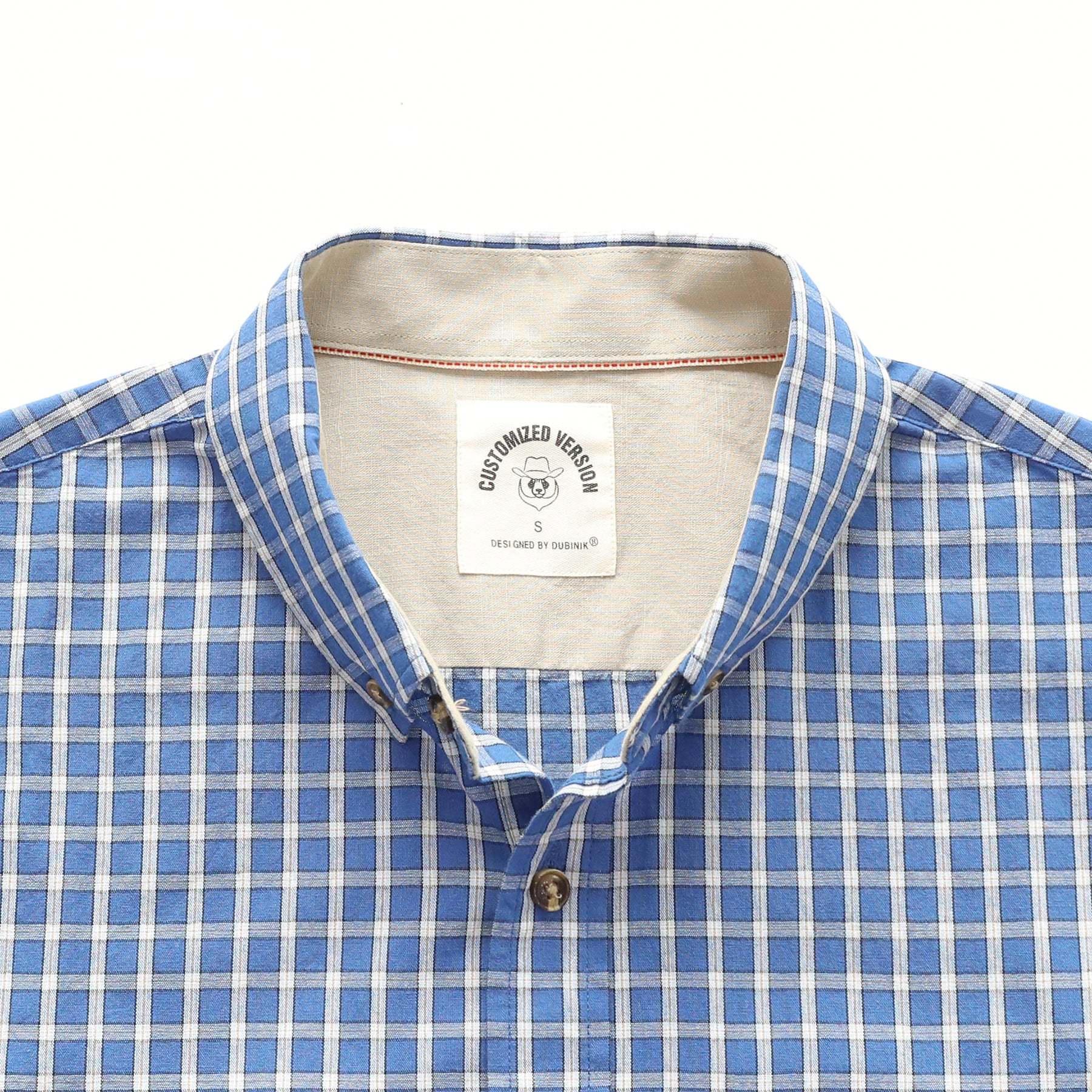 Men's casual short-sleeved cotton shirt #0013