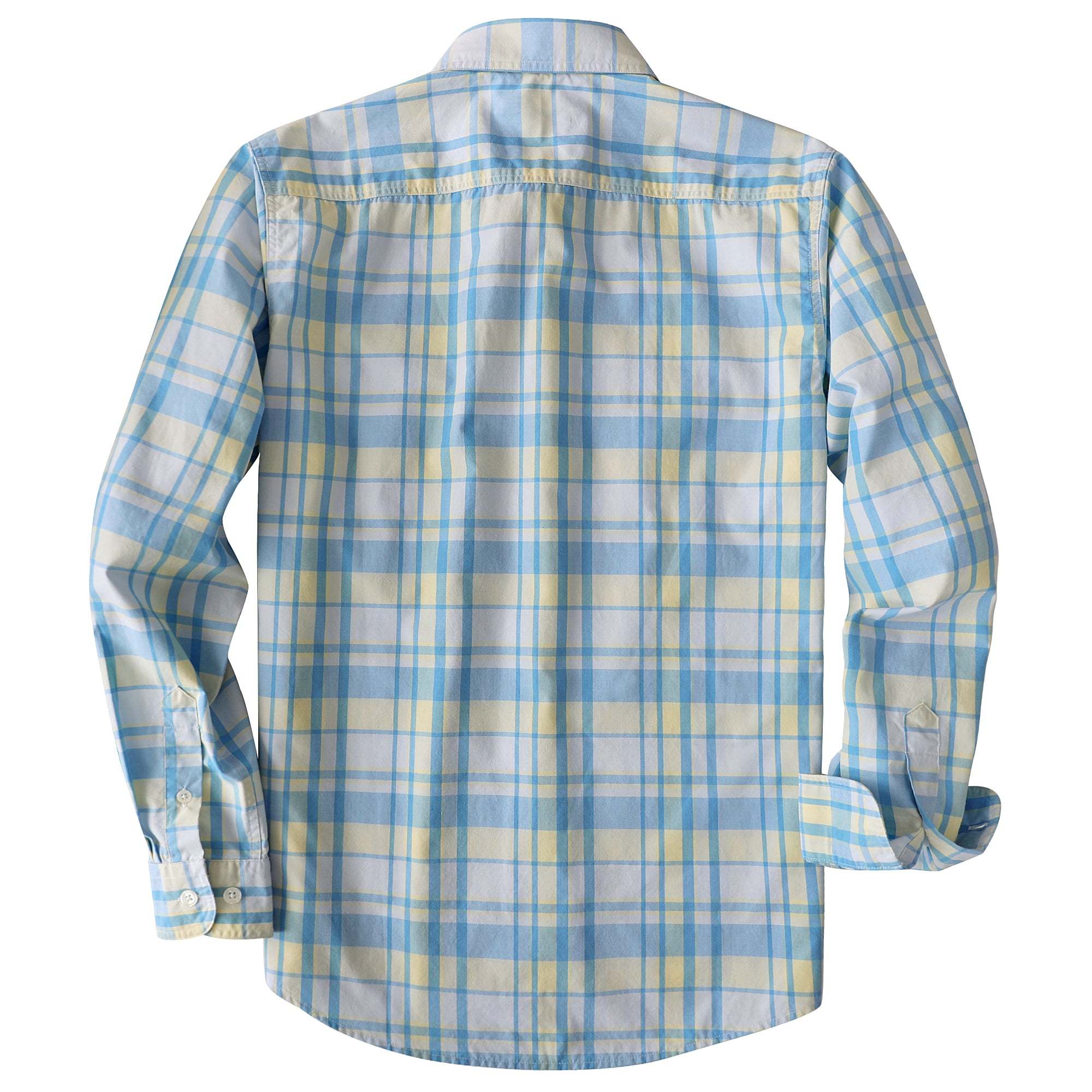 Dubinik? 4.1oz Mens Long Sleeve Button Down Shirts Casual Plaid Shirt with Practical Double Pockets Comfortable and Soft#0050022
