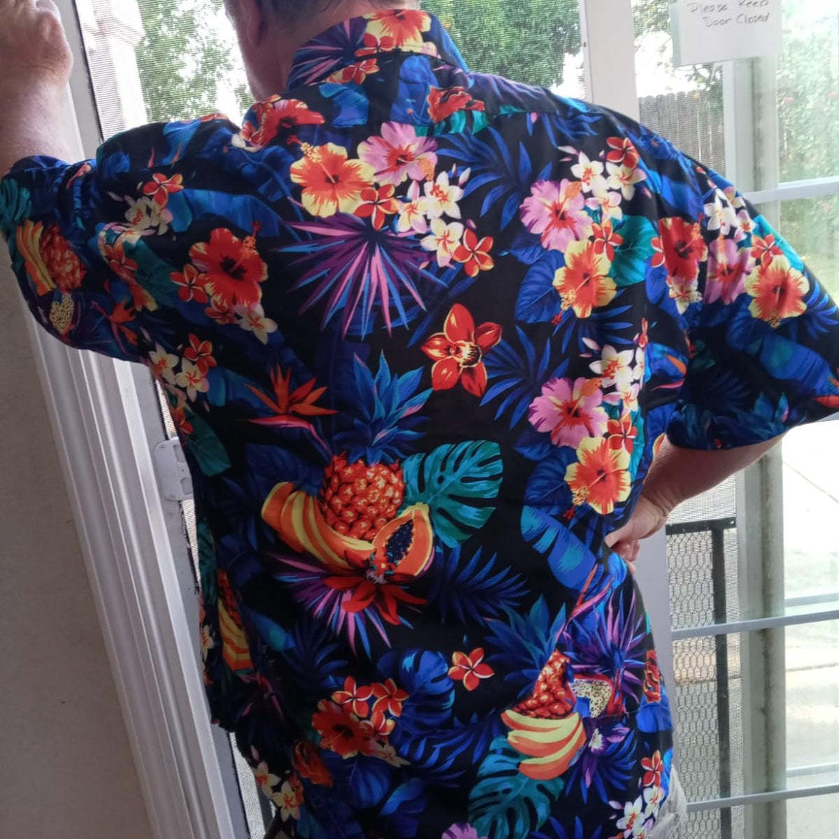 Hawaiian Shirt for Men Aloha Tropical Short Sleeve Button Down Print Beach Shirts #2606