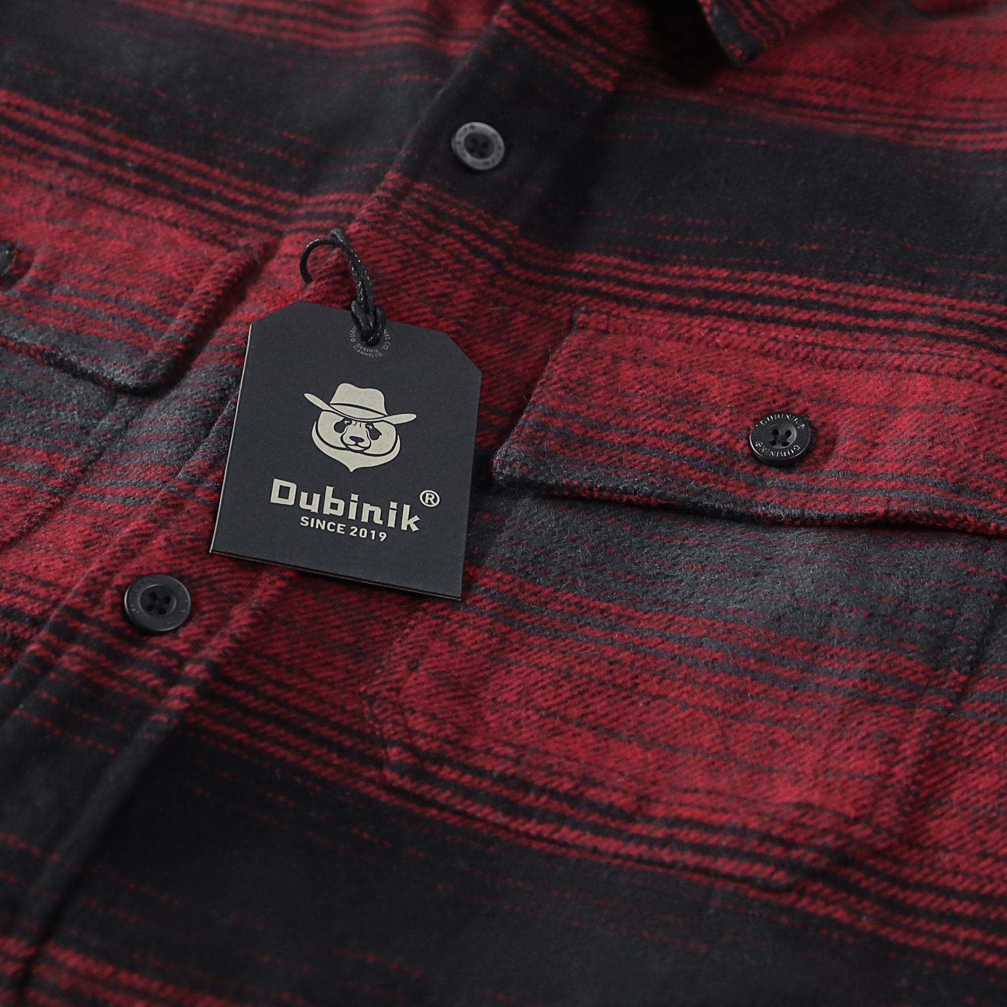 Dubinik? 10.8oz Ultra Heavyweight Flannel Shirt for Men Long Sleeve Mens Plaid Button Down Shirts for Men Vintage 100% Cotton#0081007