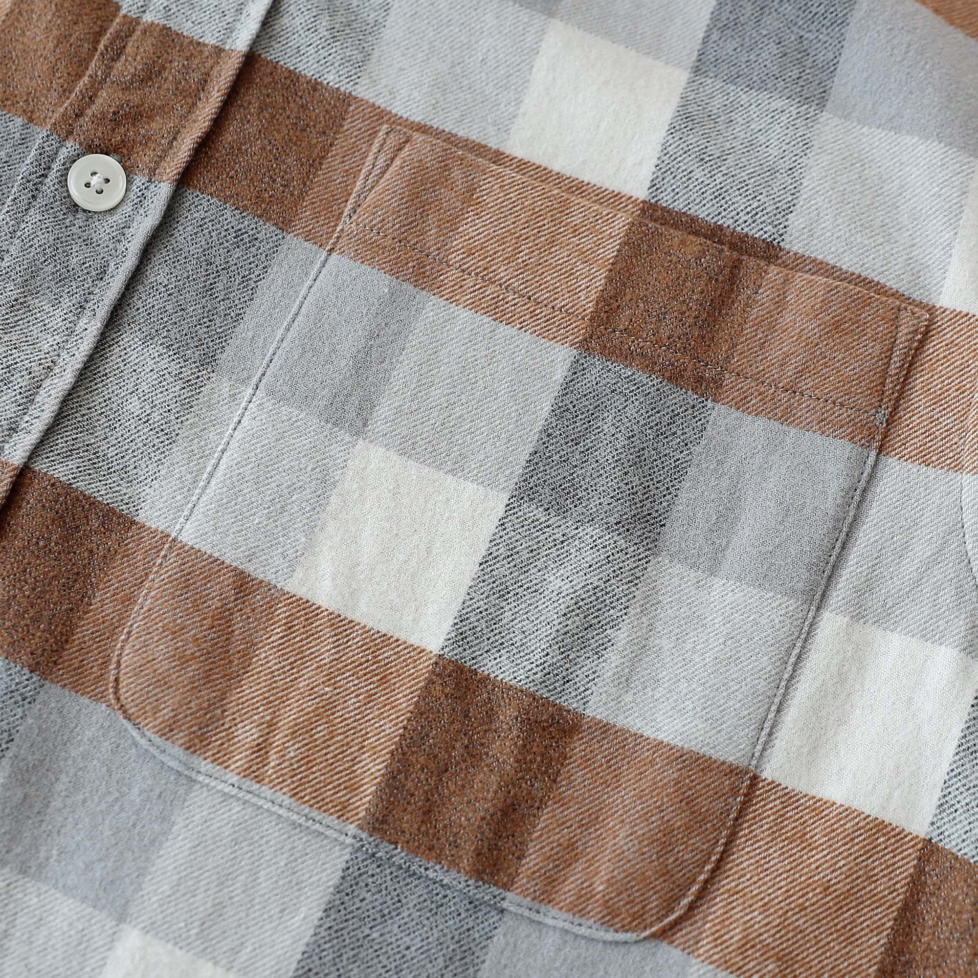 Dubinik? 6oz Mens Flannel Shirts Long Sleeve Button Down Casual Work Plaid Shirt Men All Cotton Soft with Pocket Regular Fit#0347