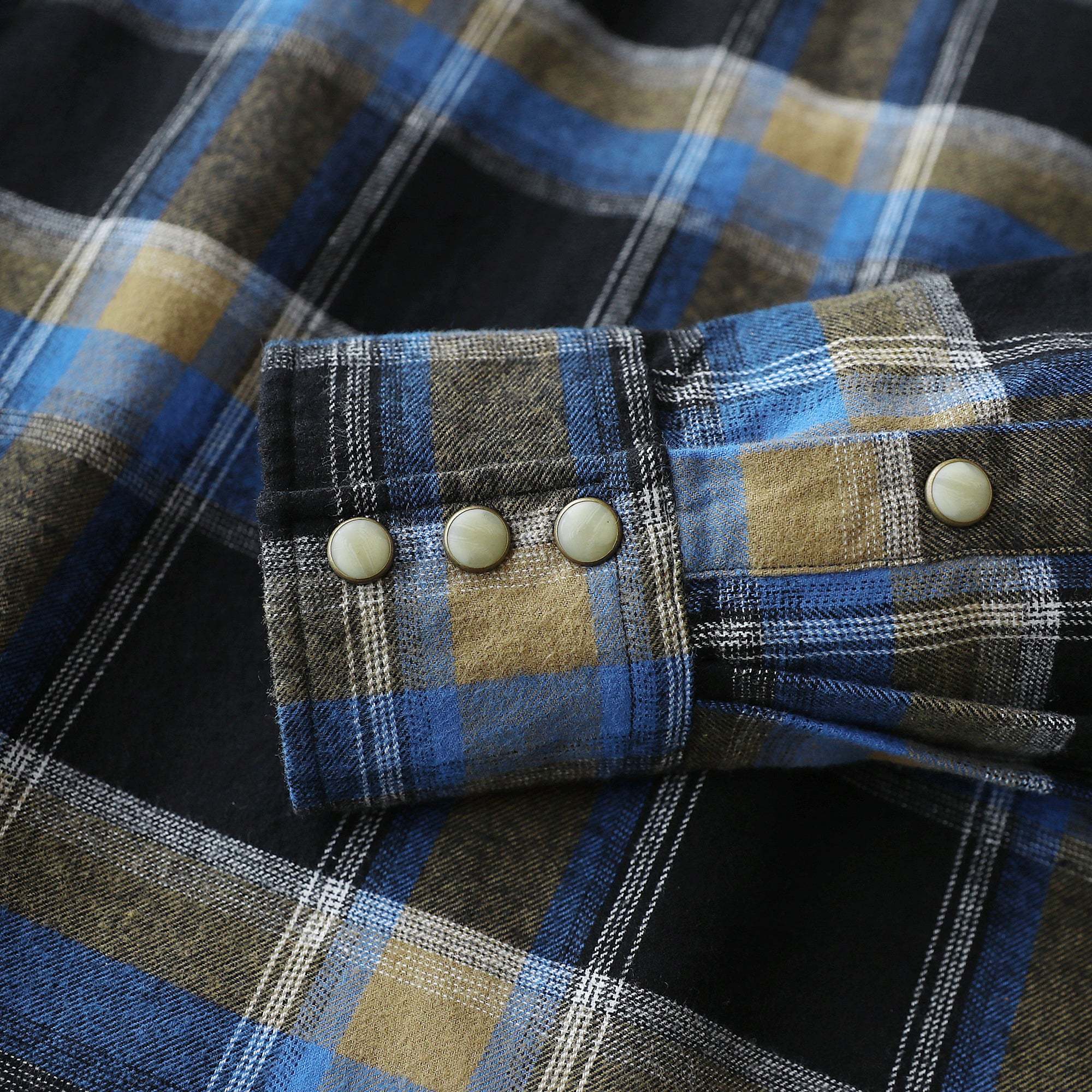 Dubinik? 6.3oz Flannel Shirt for Men Long Sleeve Casual Cozy Snap Button Western Plaid Shirts Soft Pure Cotton#37002