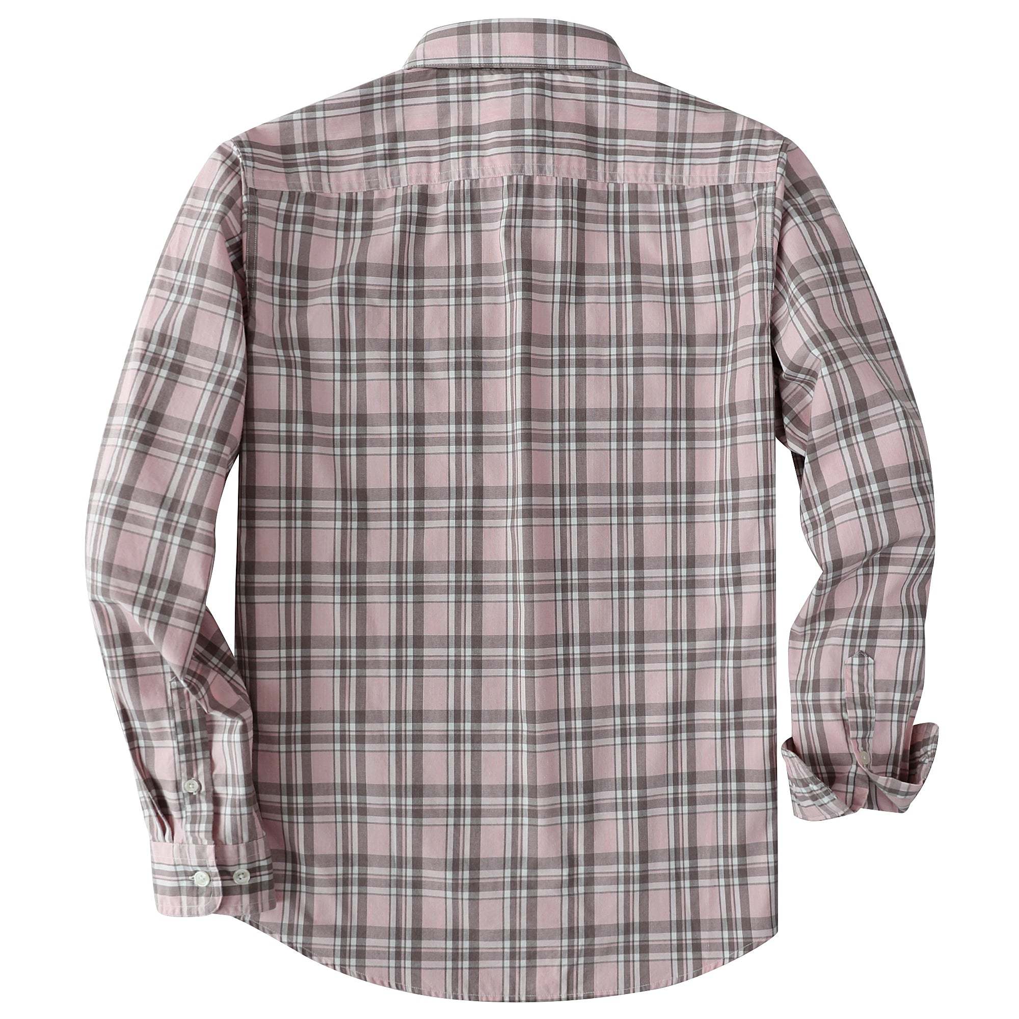 Dubinik? 4.1oz Mens Long Sleeve Button Down Shirts Casual Plaid Shirt with Practical Double Pockets Comfortable and Soft#0050018