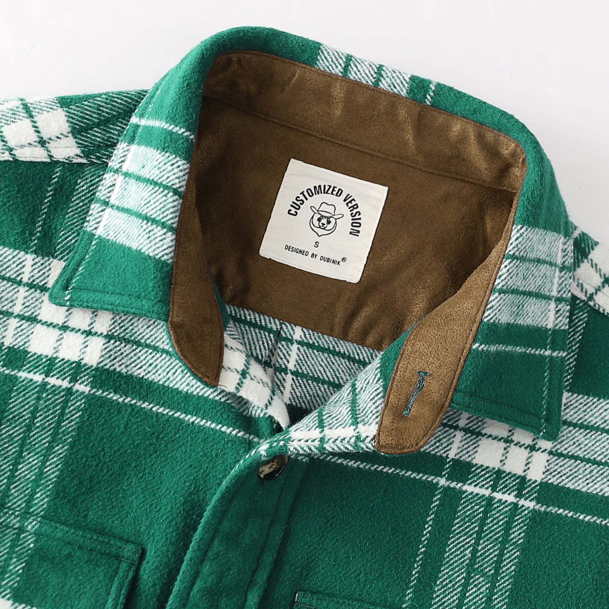 Dubinik? 10.8oz Ultra Heavyweight Mens Flannel Shirts Long Sleeve Casual Button Down Pocket Soft Warm Cotton Shirt#84008