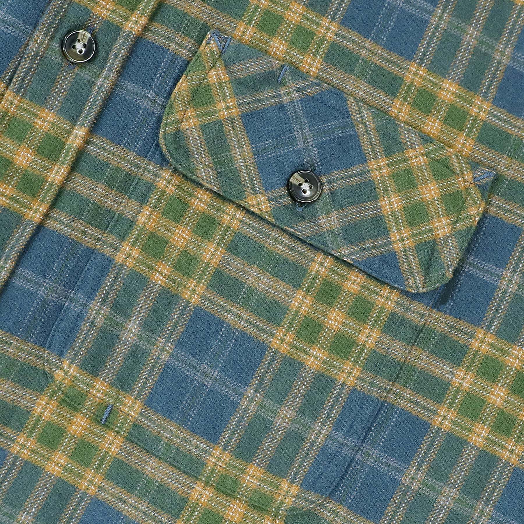 6oz Mens Midweight Green Flannel Shirts Long Sleeve Casual Button Down Brushed 100% Cotton Shirt#10113