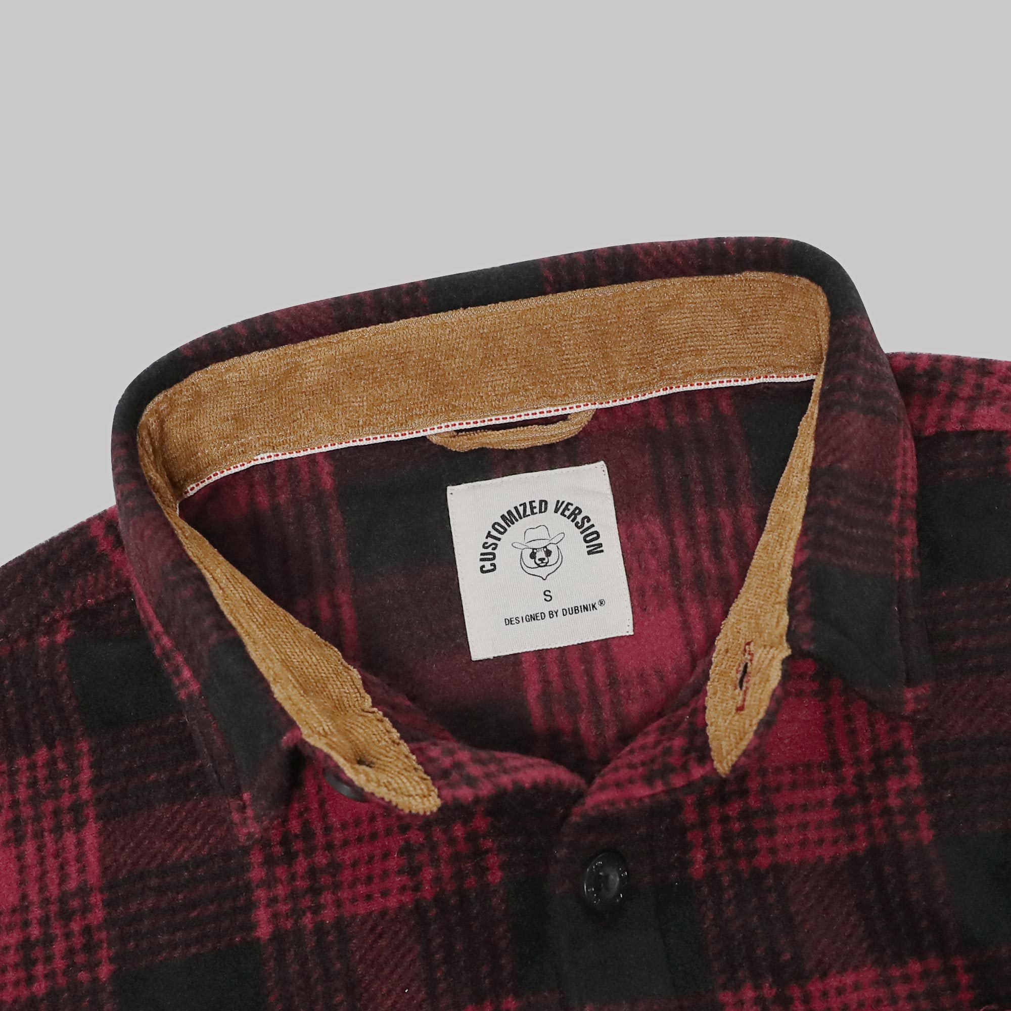 Mens Long Sleeve Fleece Shirt Casual Button Down Light-in-weight Shirt #1824