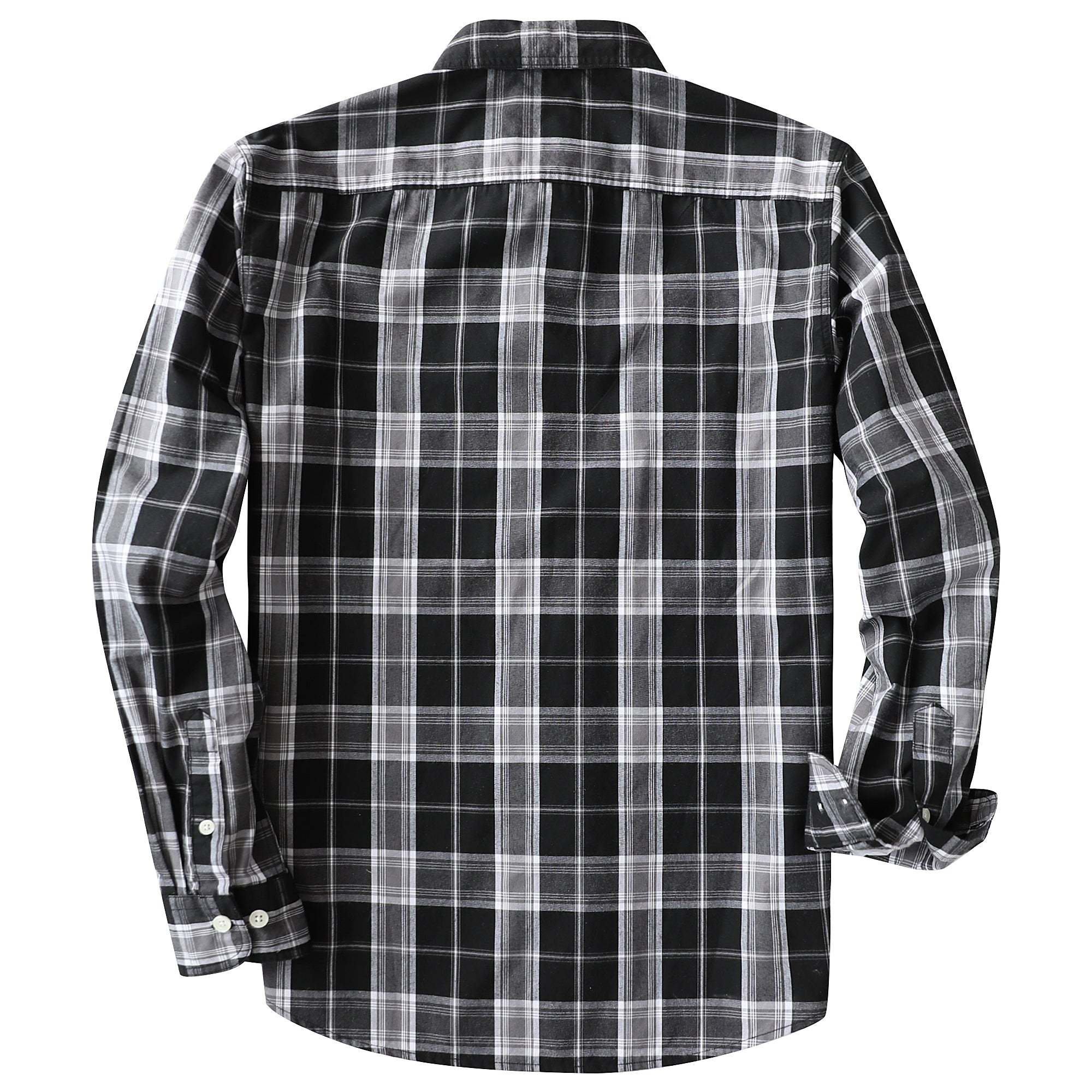 Dubinik? 4.1oz Mens Long Sleeve Button Down Shirts Casual Plaid Shirt with Practical Double Pockets Comfortable and Soft#0050006