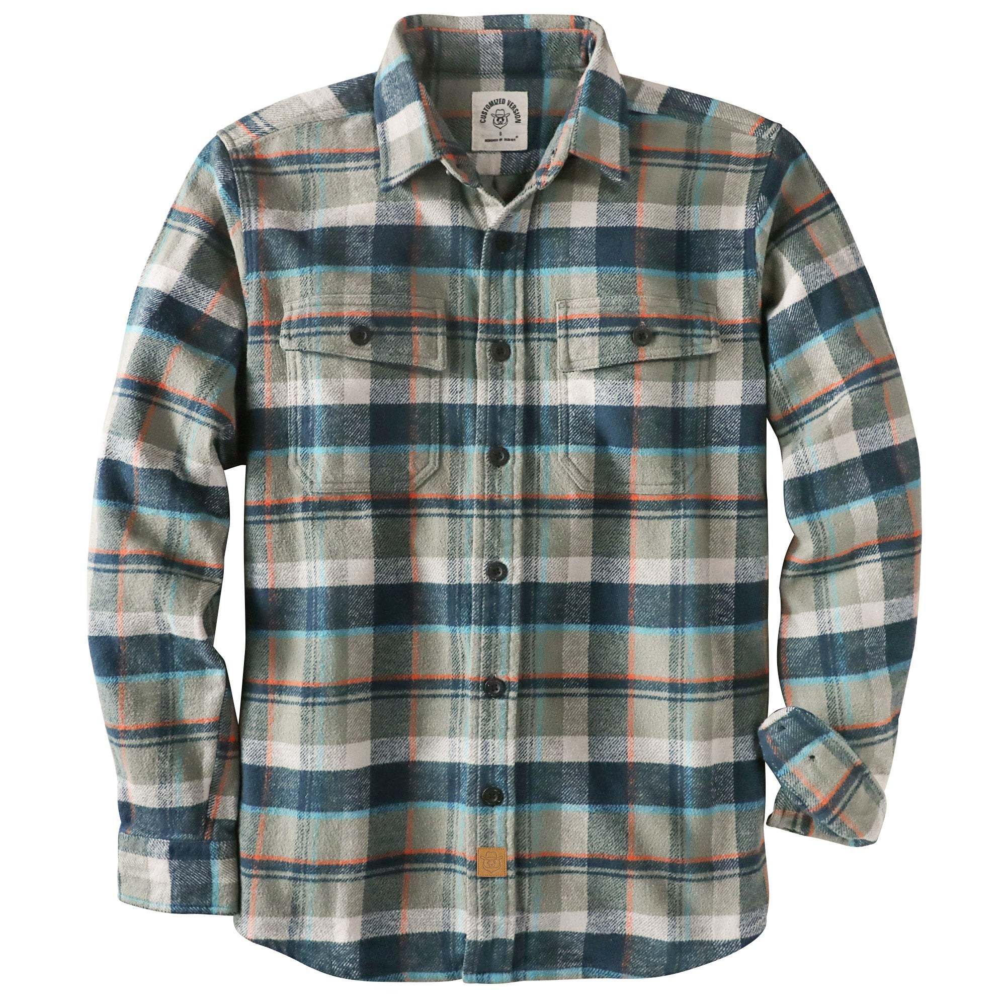 Dubinik? 10.8oz Ultra Heavyweight Flannel Shirt for Men Long Sleeve Mens Plaid Button Down Shirts for Men Vintage 100% Cotton#0081012