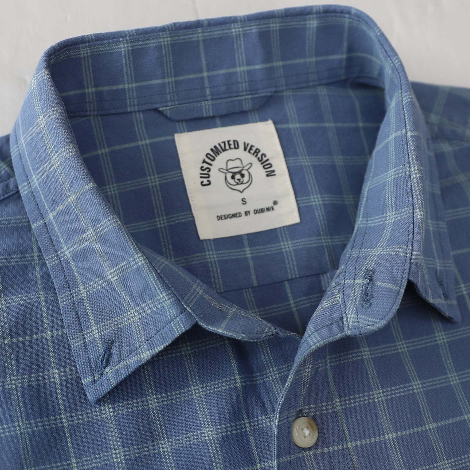 Dubinik? Men’s Short Sleeve Button-Down Shirt, Double Pockets, Casual Workwear Plaid#101710