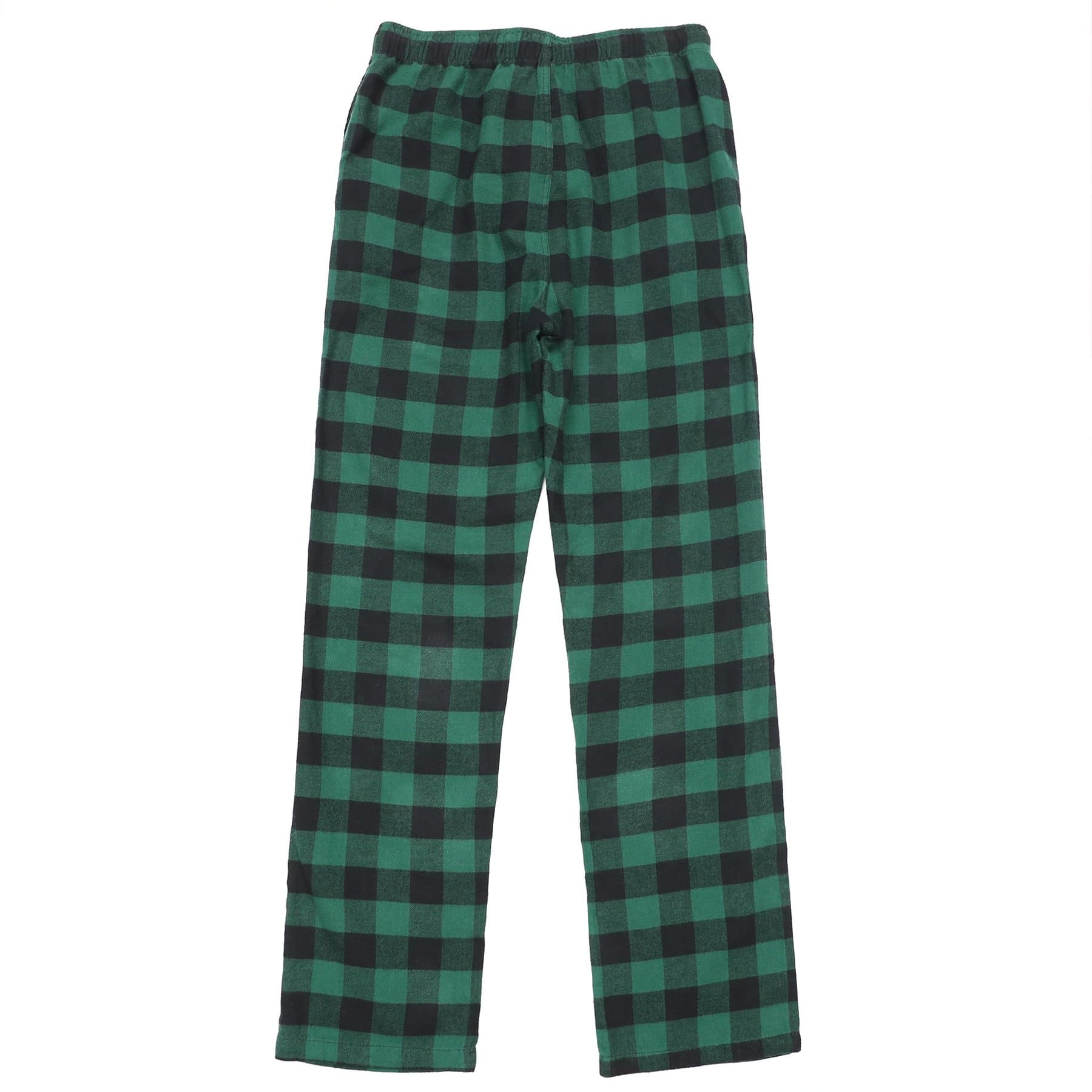 Cotton Flannel Pajama Plaid Sleep & Lounge Pants, PJ Bottoms With Pockets And Button Fly #3008