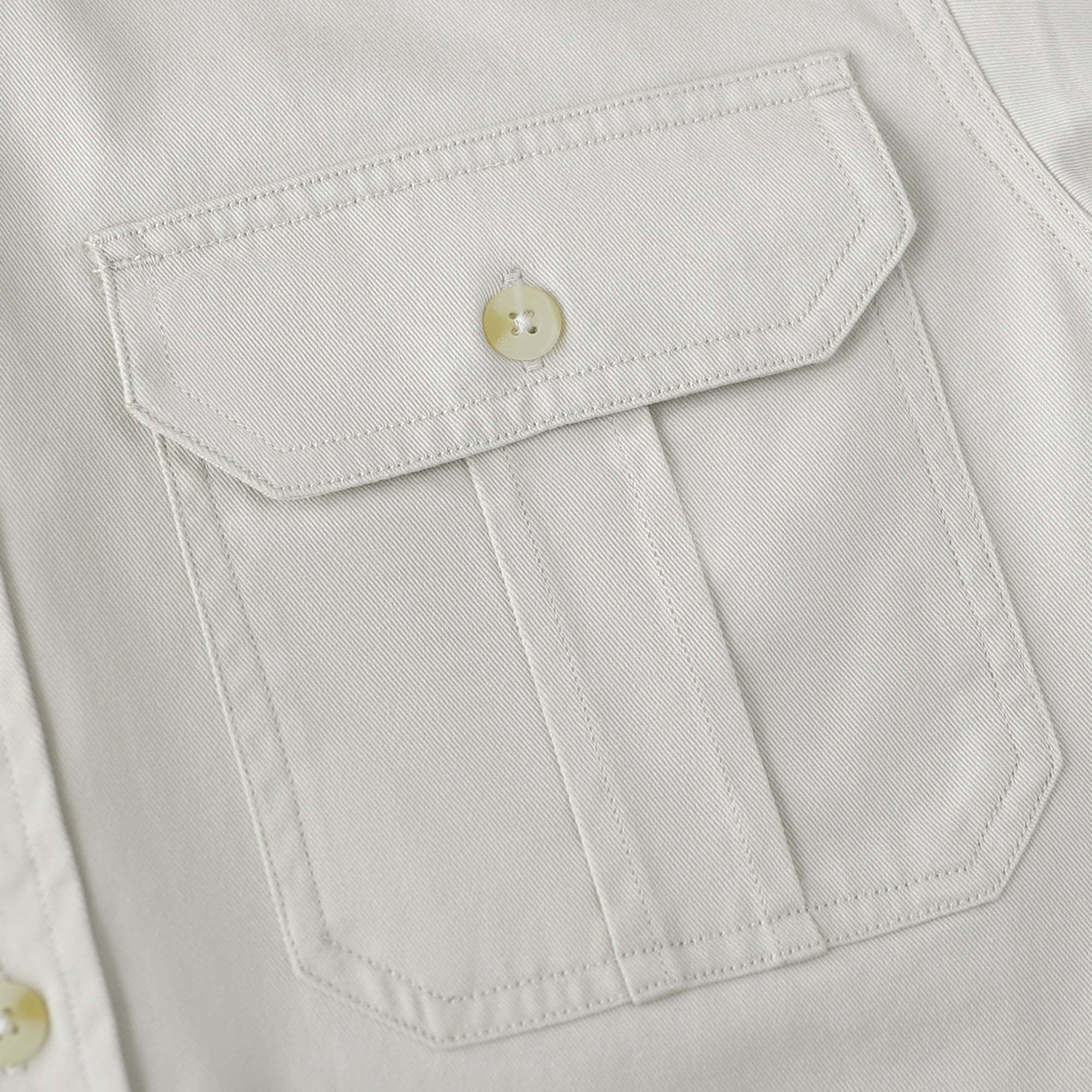 Dubinik? 7.2oz Men's Cotton Long Sleeve Button Down Shirt – Casual Two Pocket Work Shirt#10801