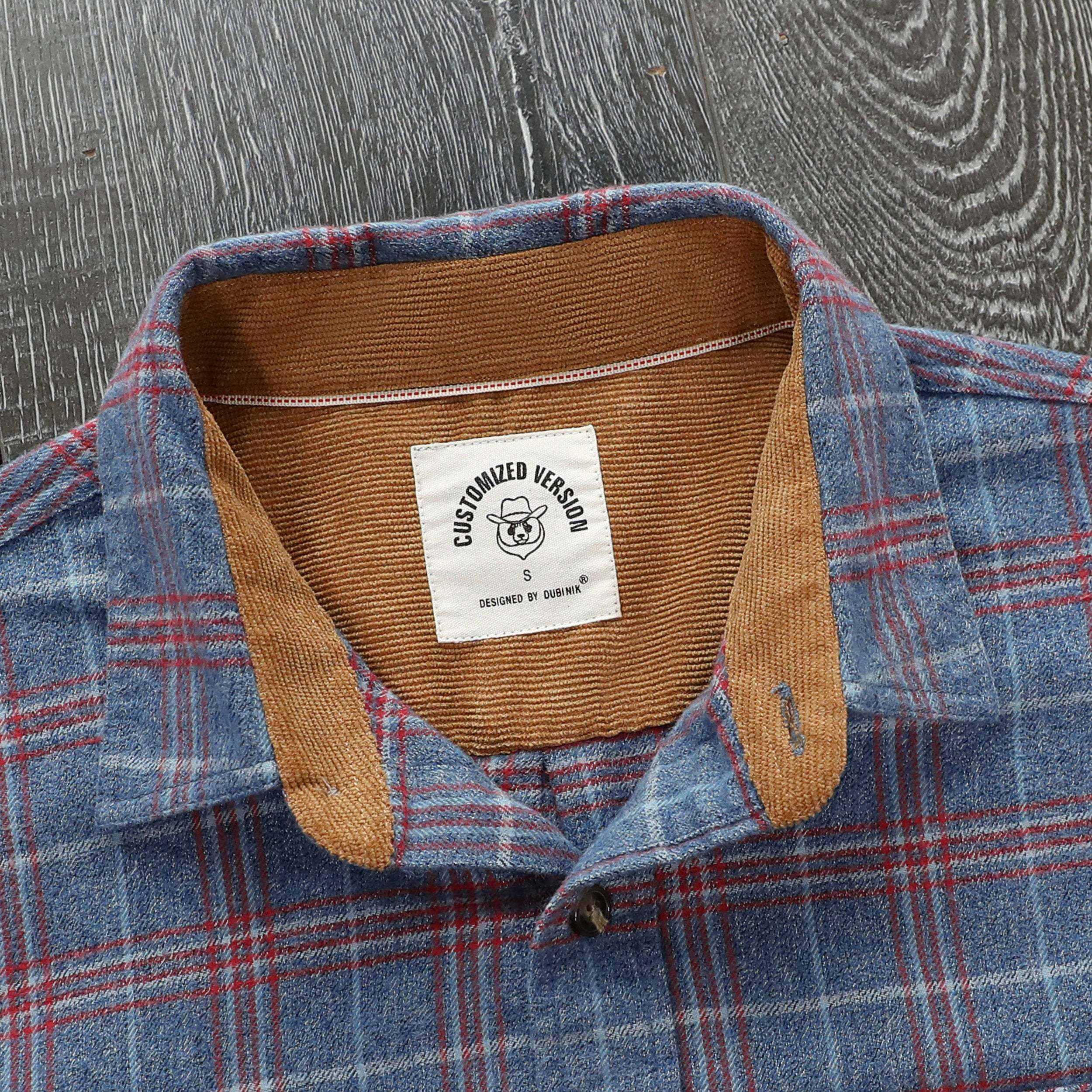 Dubinik? 6oz Mens Flannel Shirt Long Sleeve Button Down Plaid All Cotton Soft Brushed Flannel Shirt For Men Utility Casual Shirt #0030010