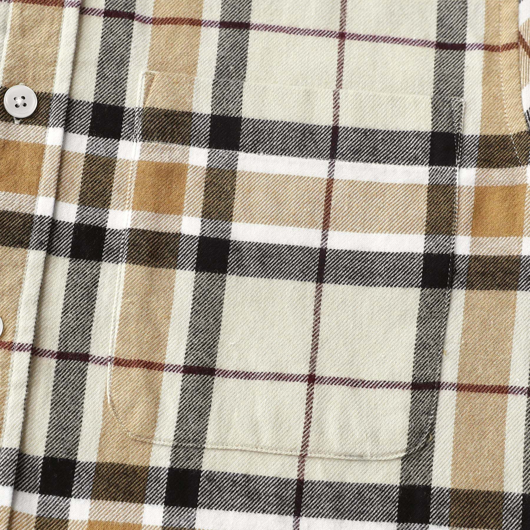 6oz Men's Plaid Flannel Long Sleeve Shirts#0335