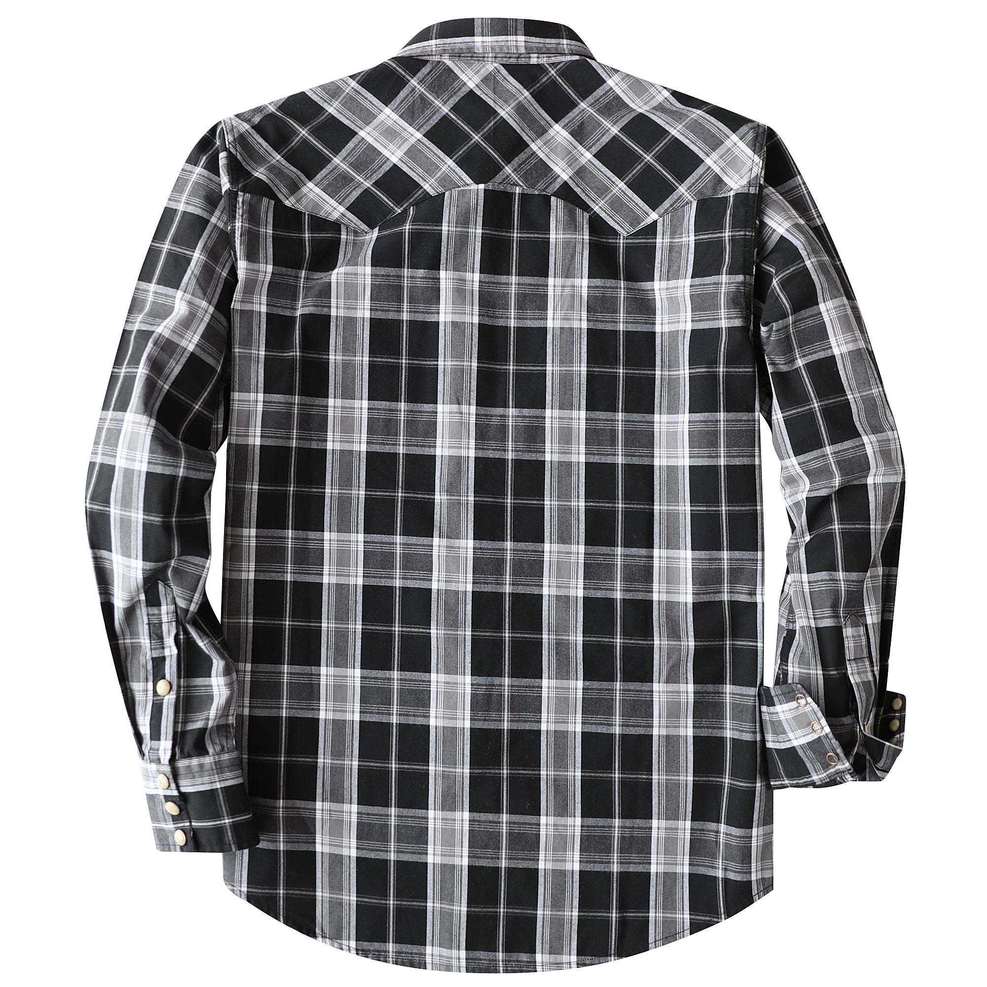 Dubinik? 4.1oz Pearl Snap Shirts For Men Long Sleeve Lightweight Casual Sawtooth Pocket Western Plaid Cowboy Cotton Vintage Work Shirt#48006