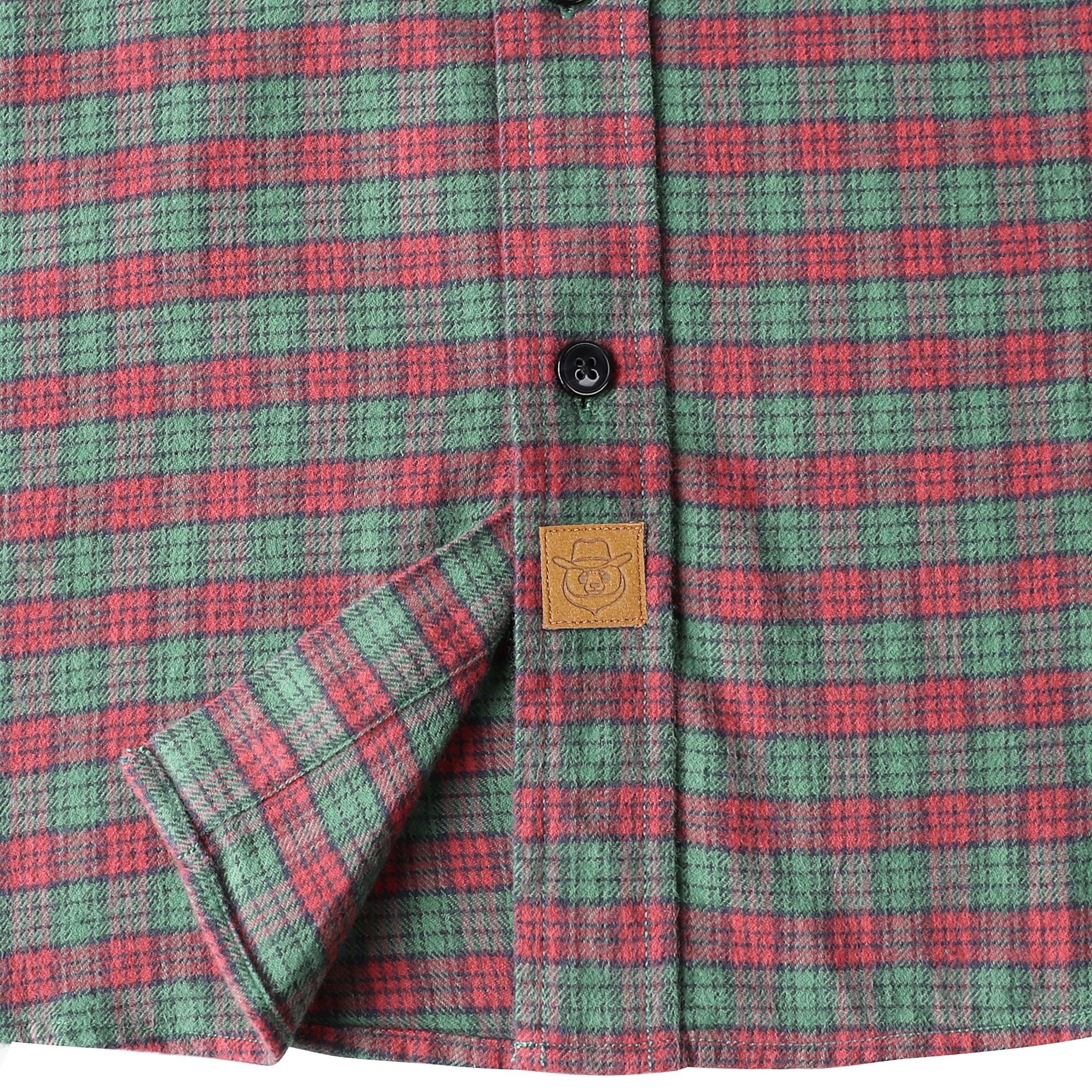 Dubinik? 6oz Mens Flannel Shirts Long Sleeve Flannel Shirt for Men Plaid Pockets Soft Casual 100% Cotton Button Down Regular Fit#0344