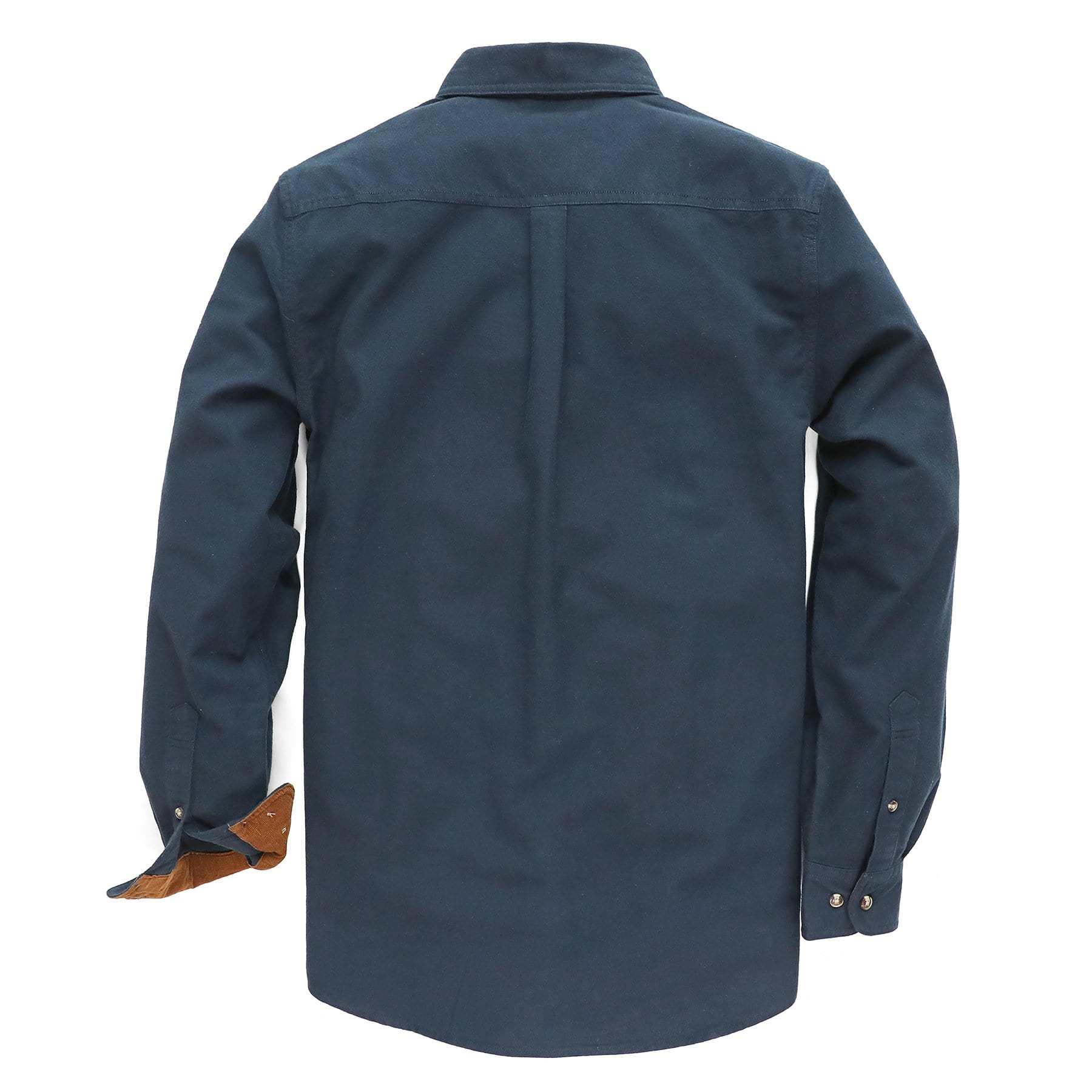 6oz Mens Midweight Navy Solid Flannel Shirts Long Sleeve Casual Button Down Brushed 100% Cotton Shirt#1020 Tall size in stock now!