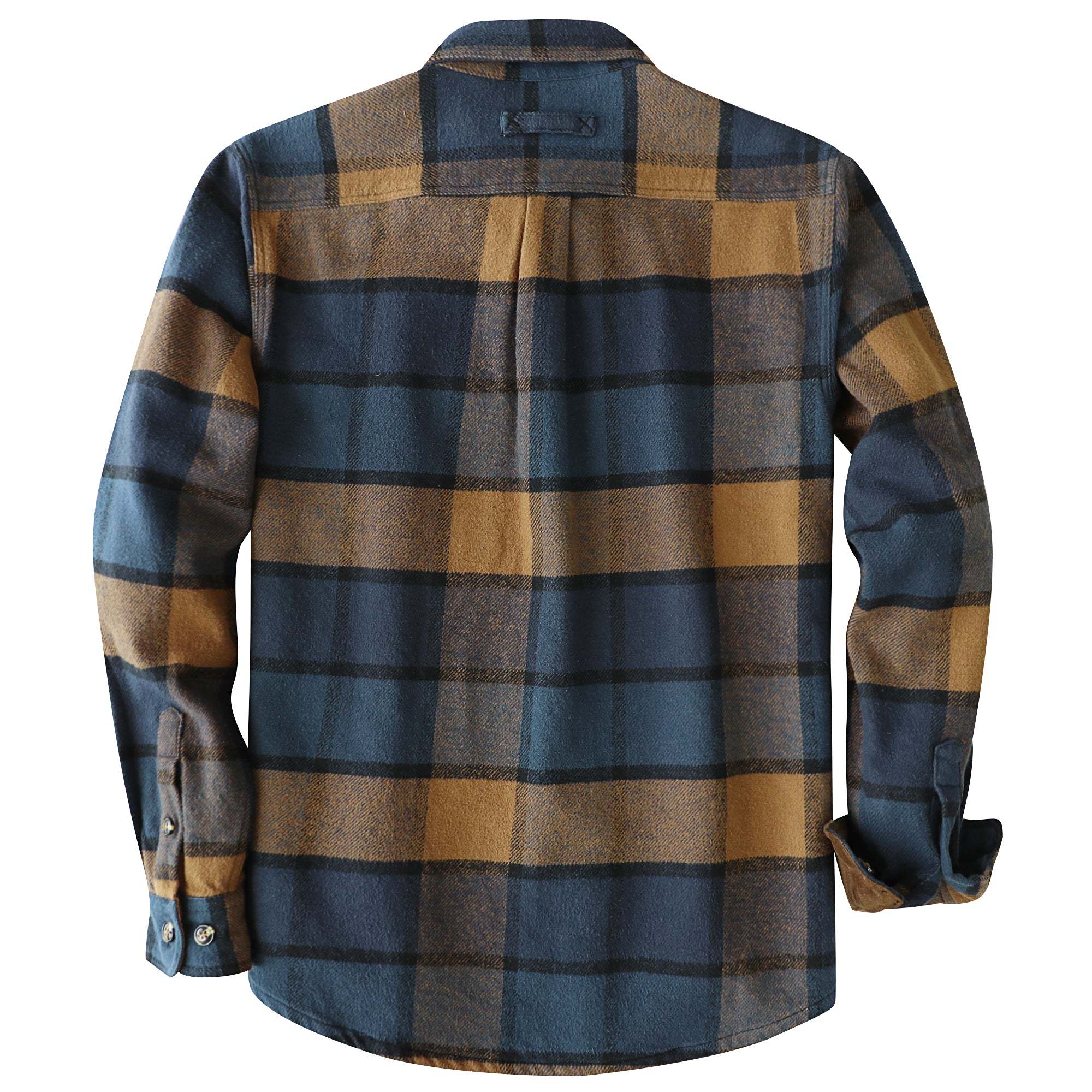 Dubinik? 10.8oz Ultra Heavyweight Mens Flannel Shirts Long Sleeve Casual Button Down Pocket Soft Warm Cotton Shirt#84003
