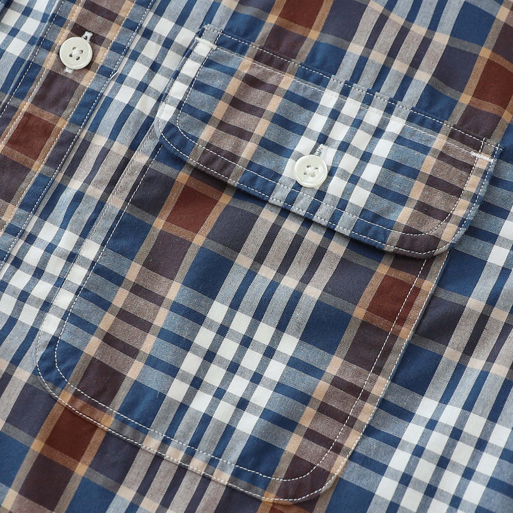 Dubinik? 4.1oz Mens Long Sleeve Button Down Shirts Casual Plaid Shirt with Practical Double Pockets Comfortable and Soft#0050027