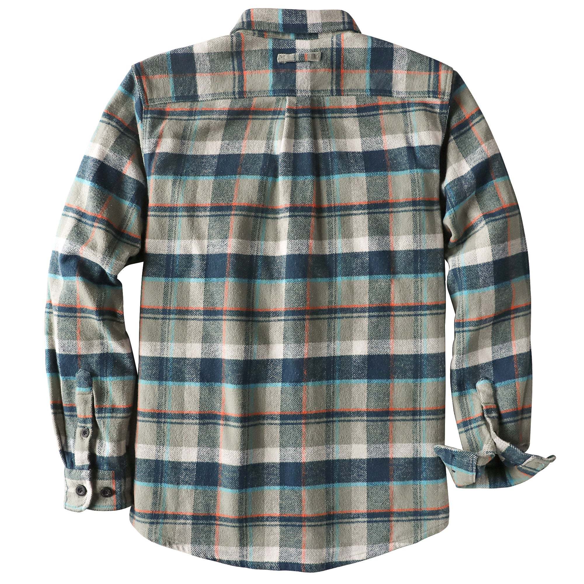 Dubinik? 10.8oz Ultra Heavyweight Flannel Shirt for Men Long Sleeve Mens Plaid Button Down Shirts for Men Vintage 100% Cotton#0081012