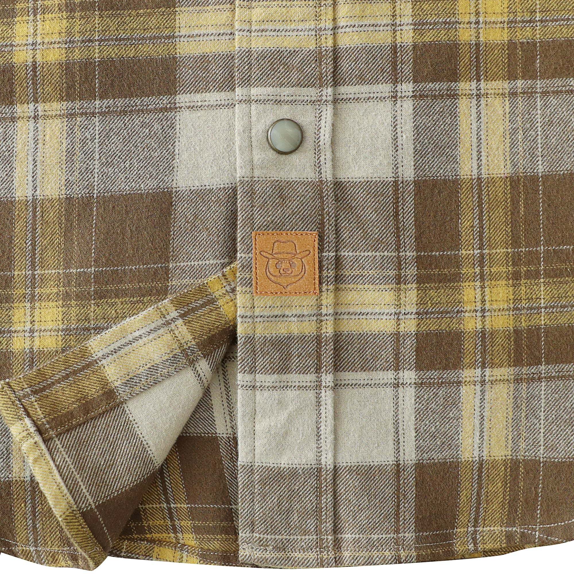 Dubinik? 6.3oz Flannel Shirt for Men Long Sleeve Casual Cozy Snap Button Western Plaid Shirts Soft Pure Cotton#37003