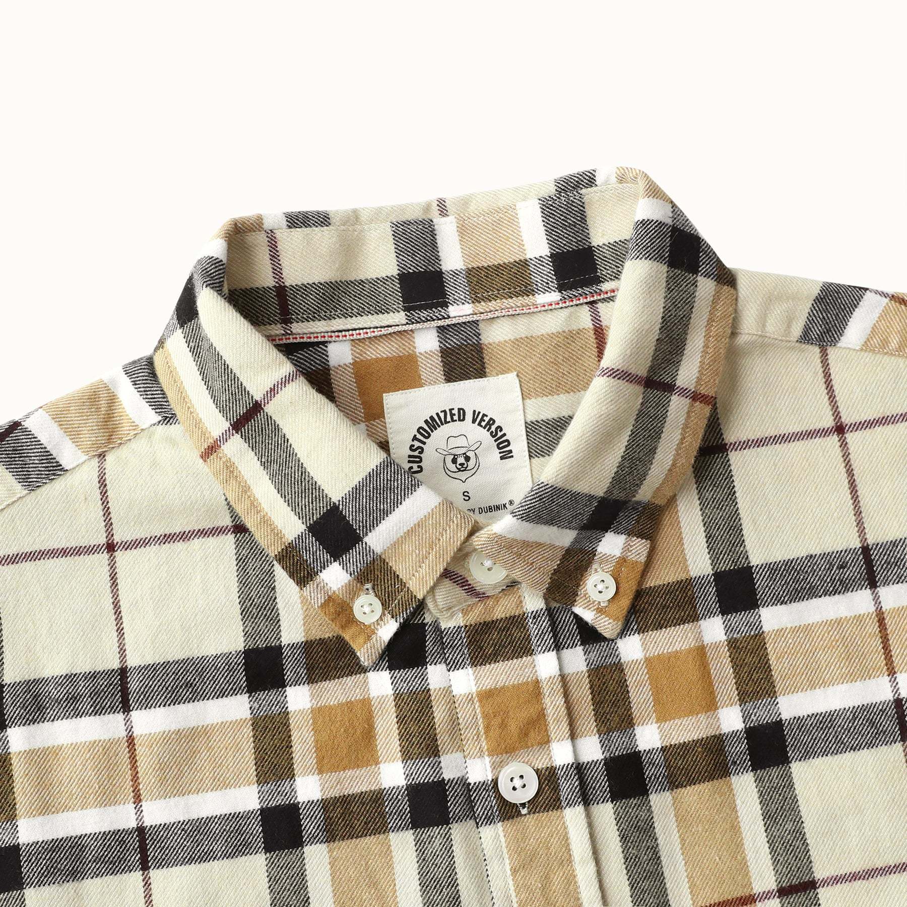 6oz Men's Plaid Flannel Long Sleeve Shirts#0335