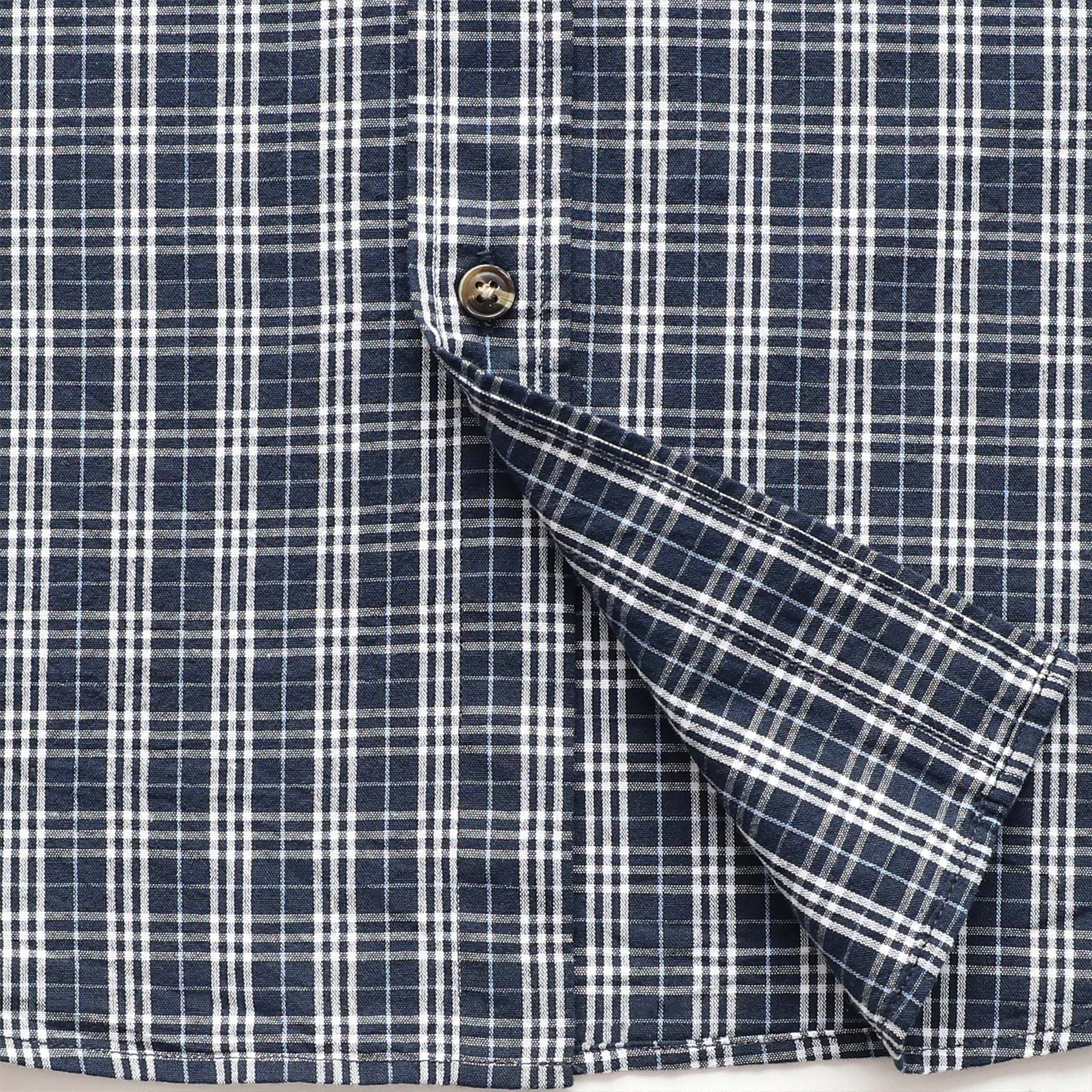 Men's casual short-sleeved cotton shirt #0015