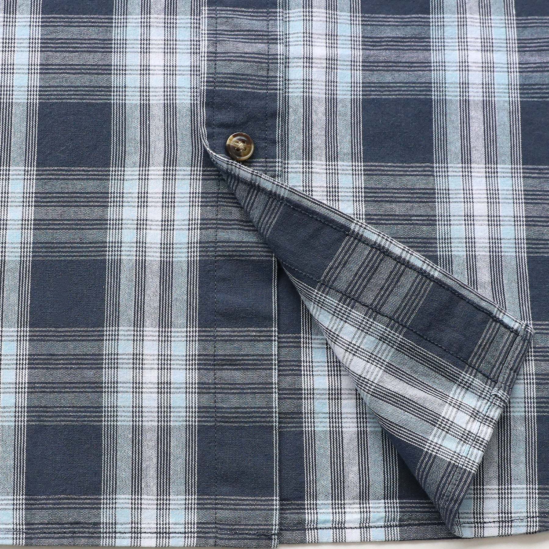 Men's casual short-sleeved cotton shirt #0014