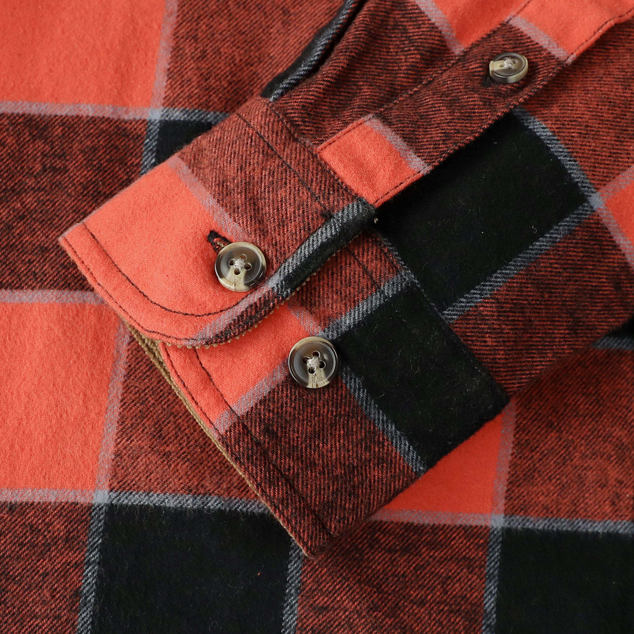 Dubinik? 6oz Mens Flannel Shirt Long Sleeve Button Down Plaid All Cotton Soft Brushed Flannel Shirt For Men Utility Casual Shirt #0030005