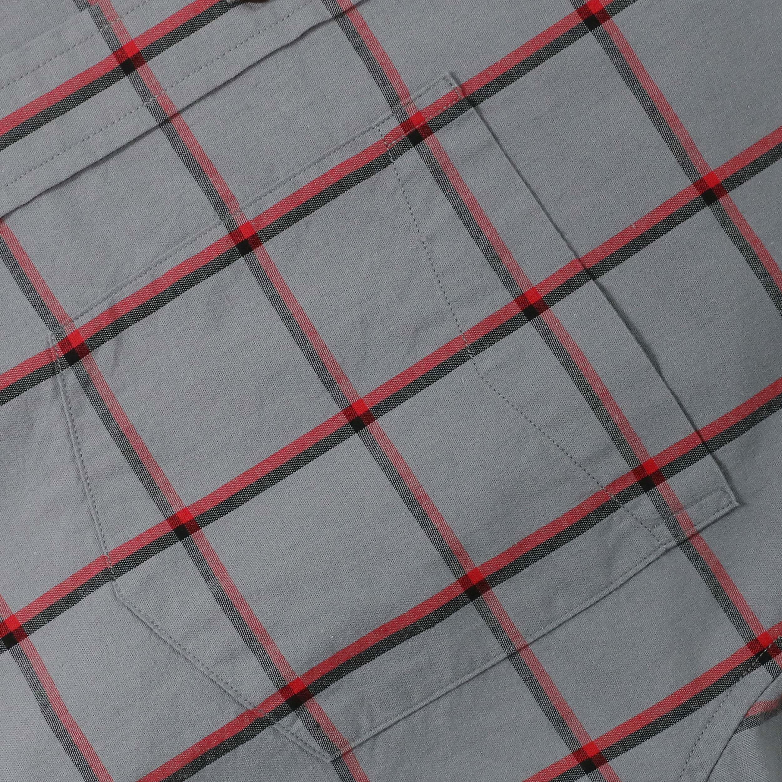 Dubinik? Short Sleeve Button Down Shirts 100% Cotton Plaid Casual Shirt with Pocket #0112