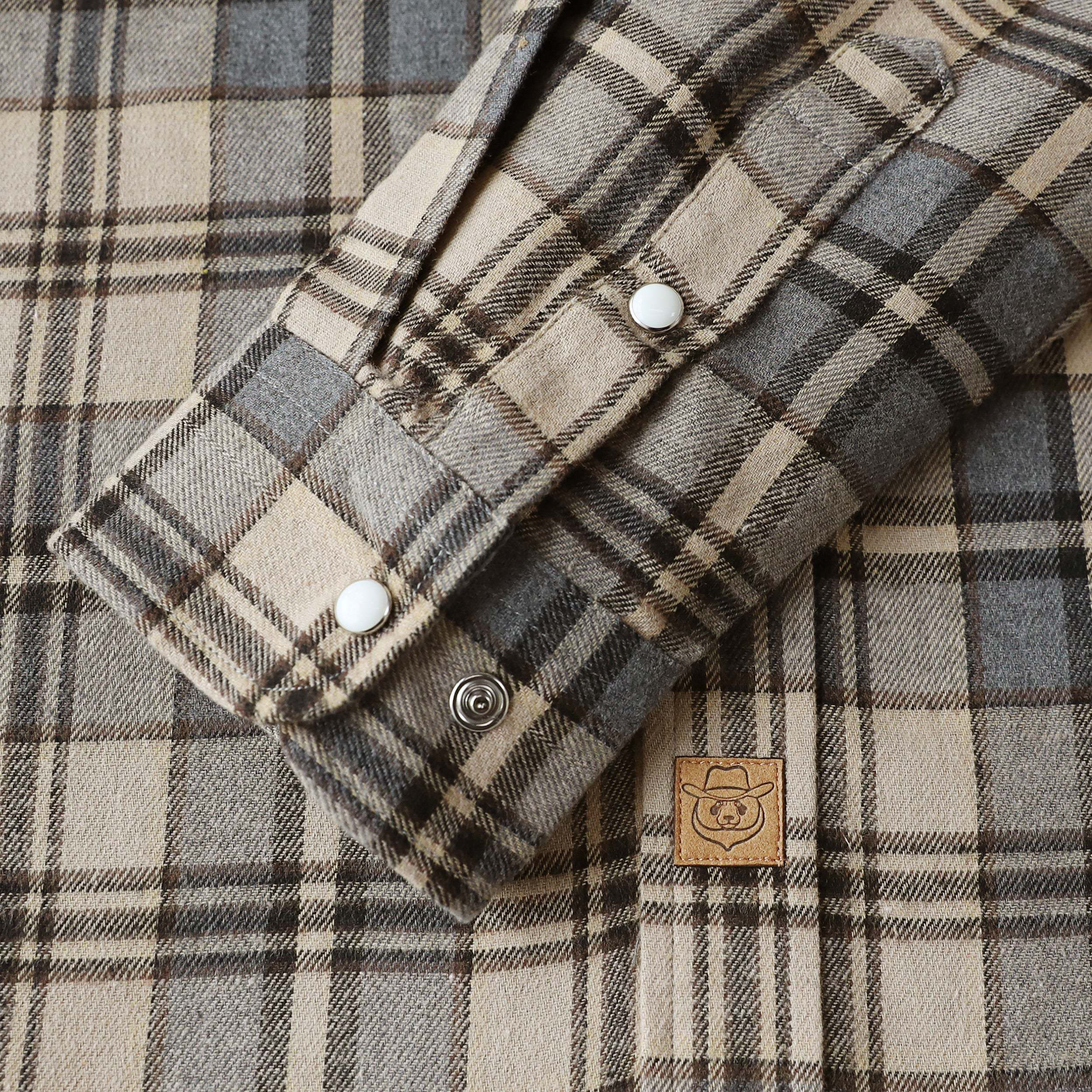 Dubinik? 6oz Flannel Shirt for Men Western Cowboy Pearl Snap Shirts for Men Long Sleeve Vintage Buttons Down Plaid Shirt #28901